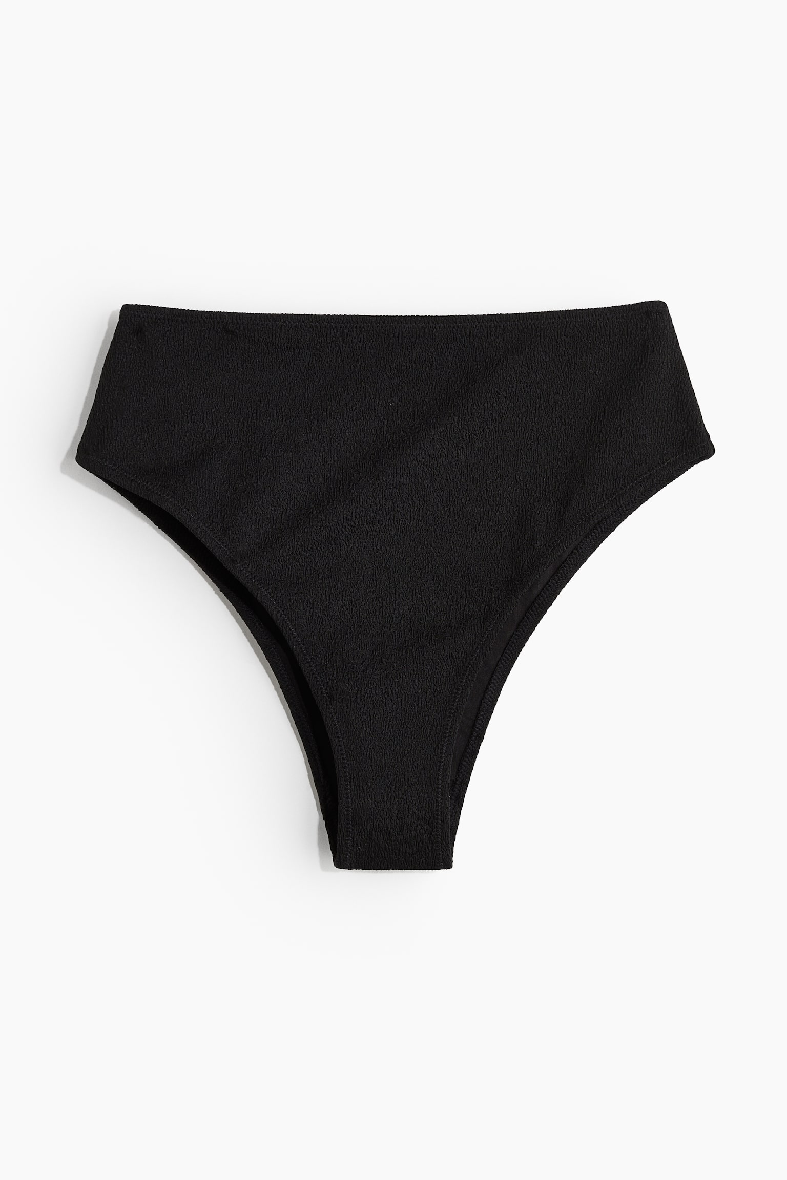 High Waist Cheeky Bikini bottoms - Black/White - 2