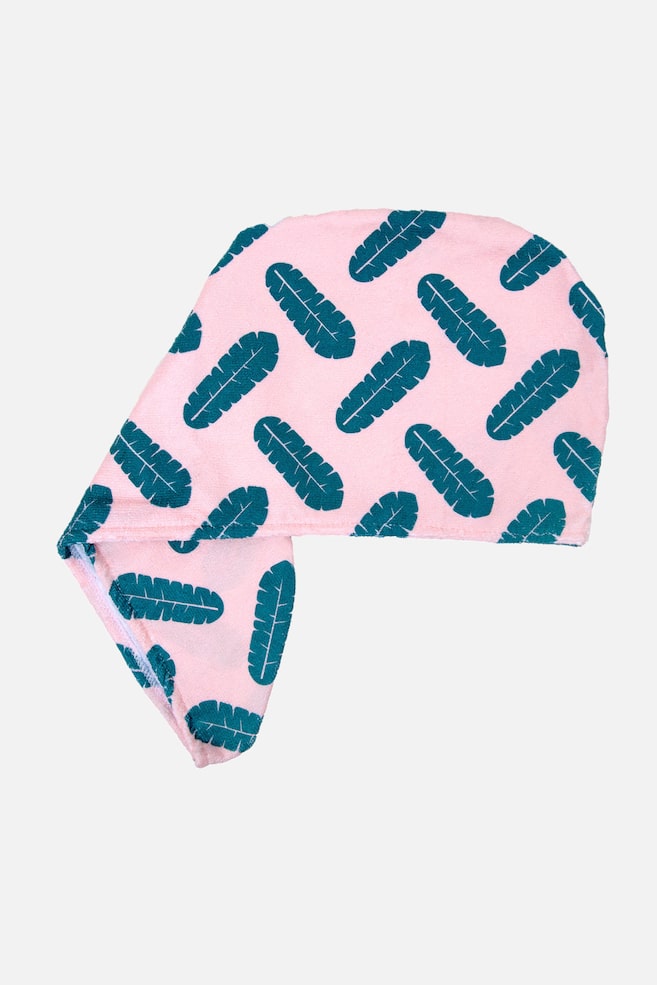 Microfibre Towel Wrap - Blätter Print - 1