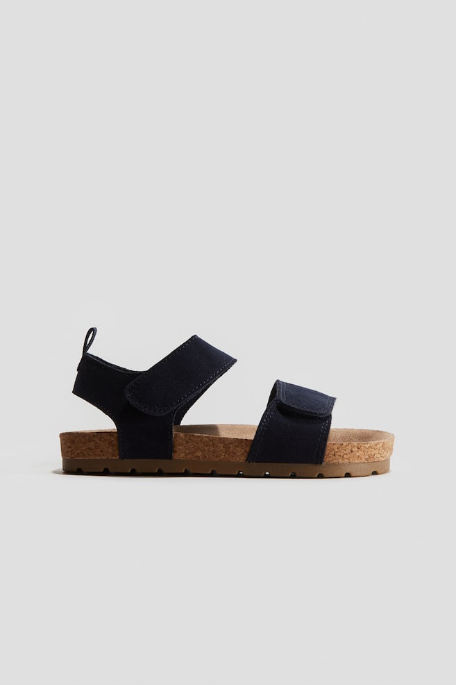 Ankle strap sandals - Navy blue/Mole - 1