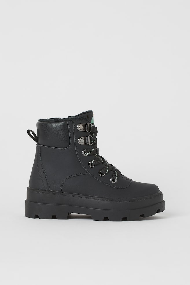Warm-lined boots - Black - 3