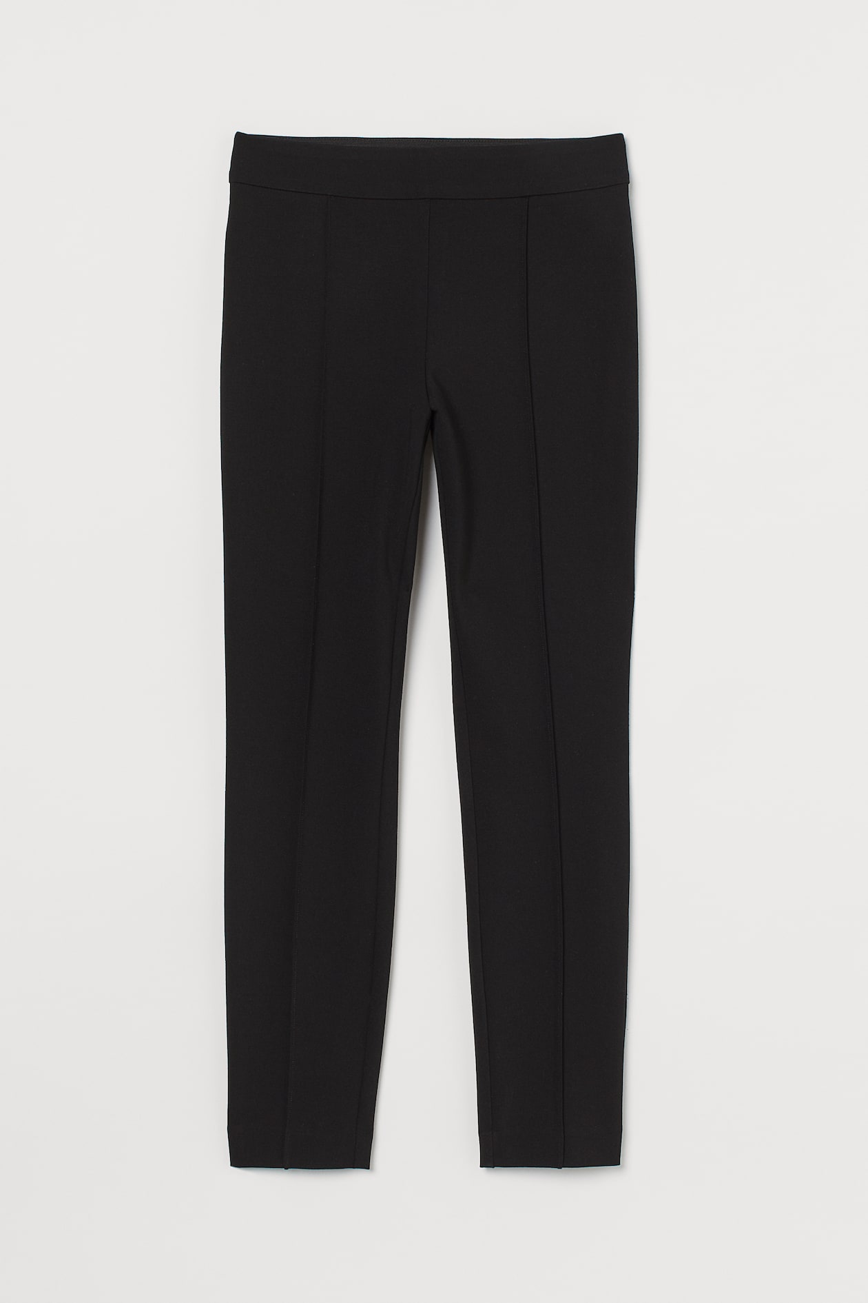 Crease-front Leggings - High waist - Ankle-length - Black - Ladies | H&M US