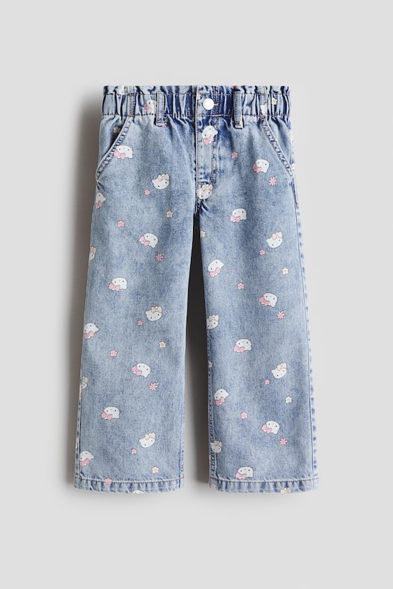 Детские джинсы H&M Wide-Leg Jeans with Motif