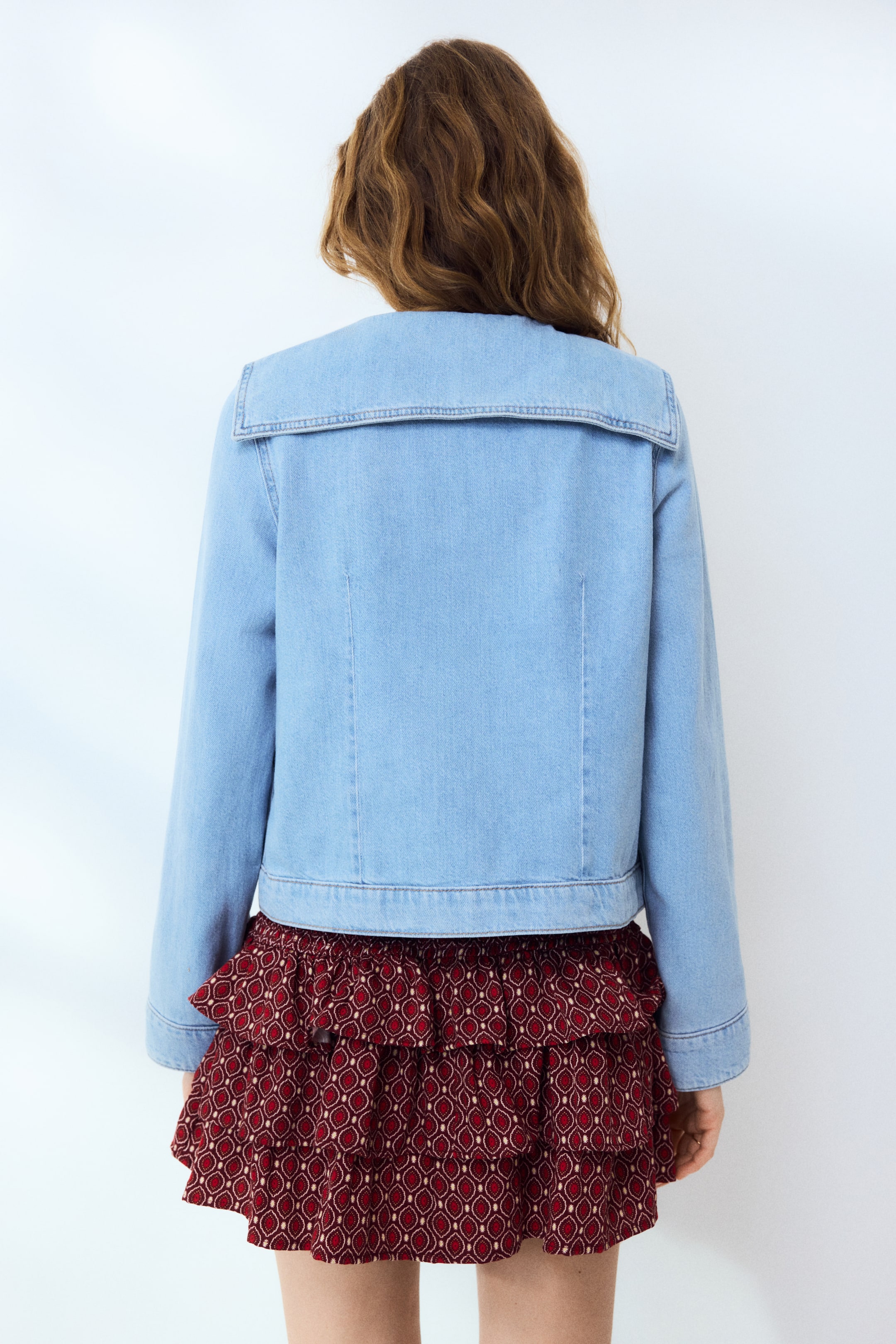 Veste à nouer en denim