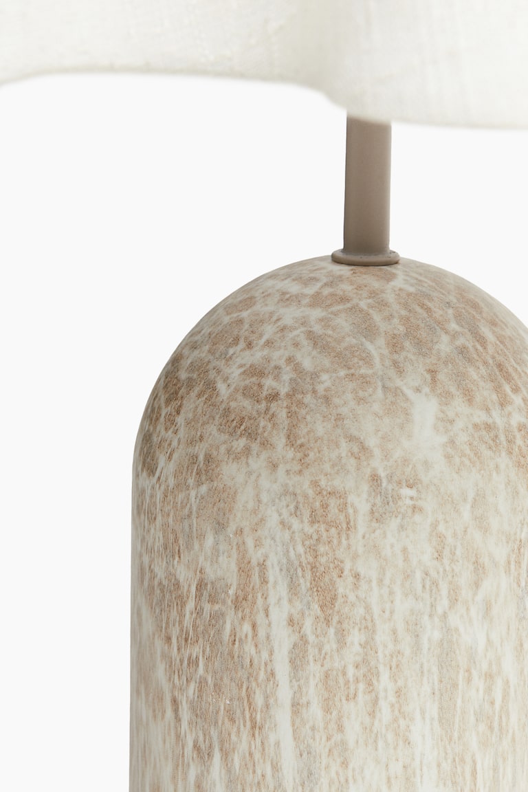 Linen-blend table lamp