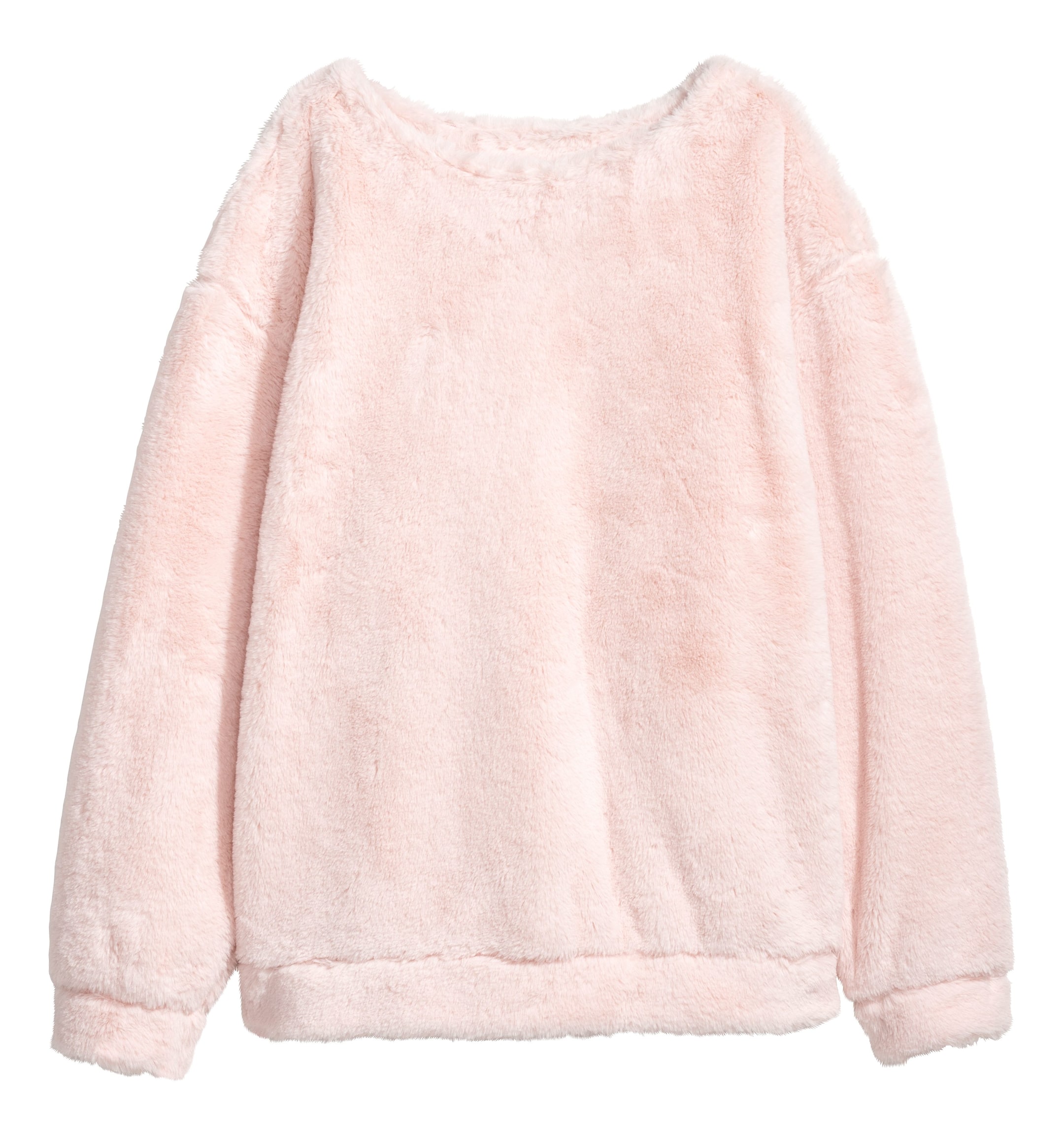 View larger image: Faux fur top - Powder pink - Ladies | H&M 1