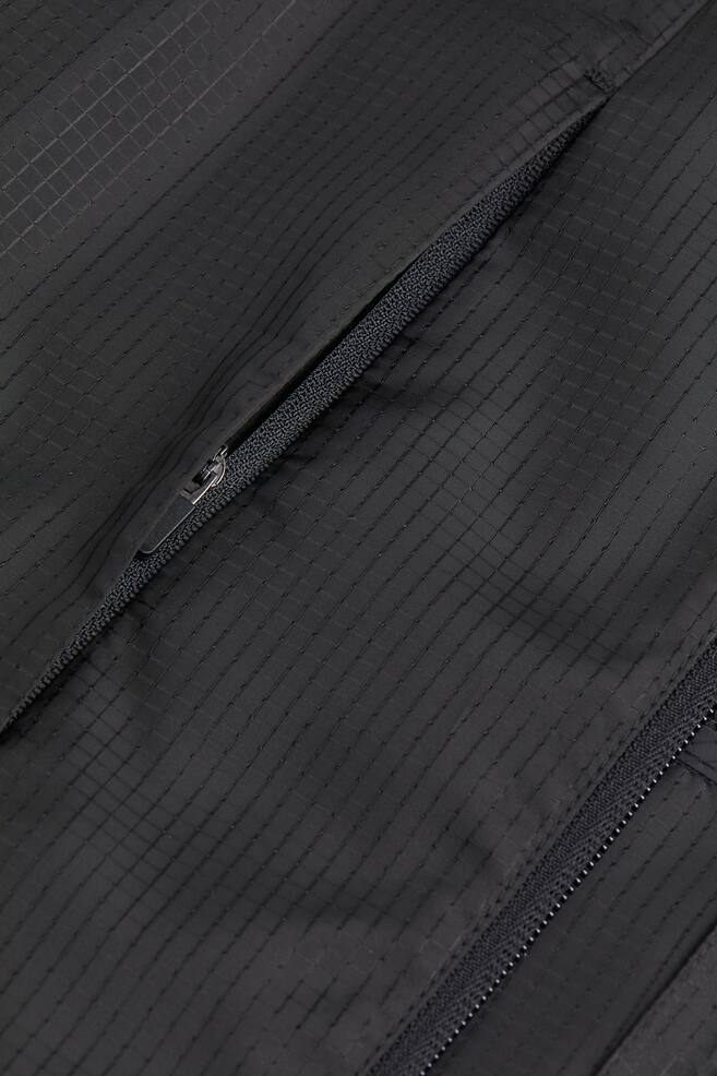 Water-repellent running jacket - Black/Light grey/Teal - 9