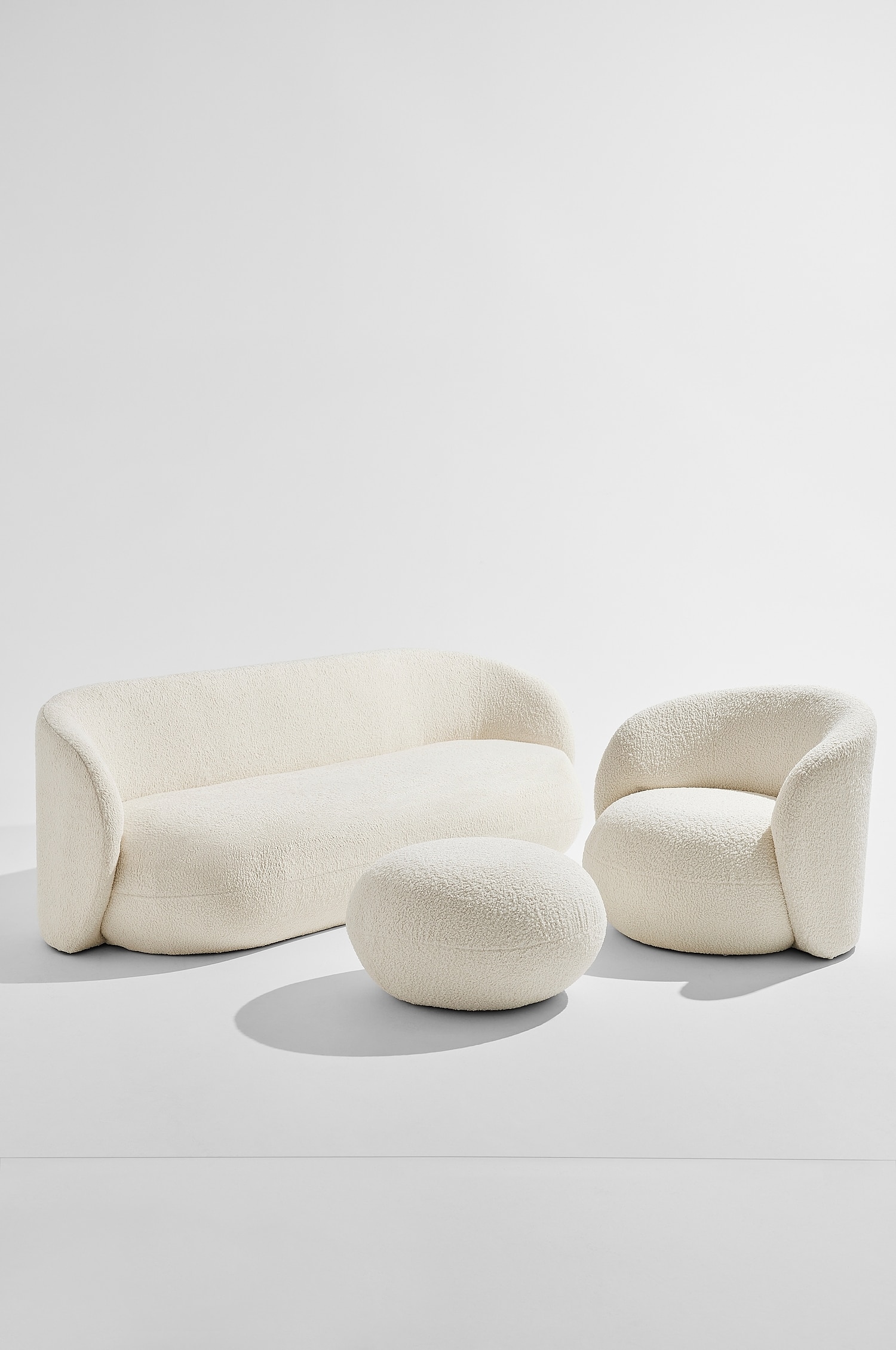 Bloom Bank 3-zits - Natuurwit/Chocoladebruin/Beige/Groen/Crèmekleurig