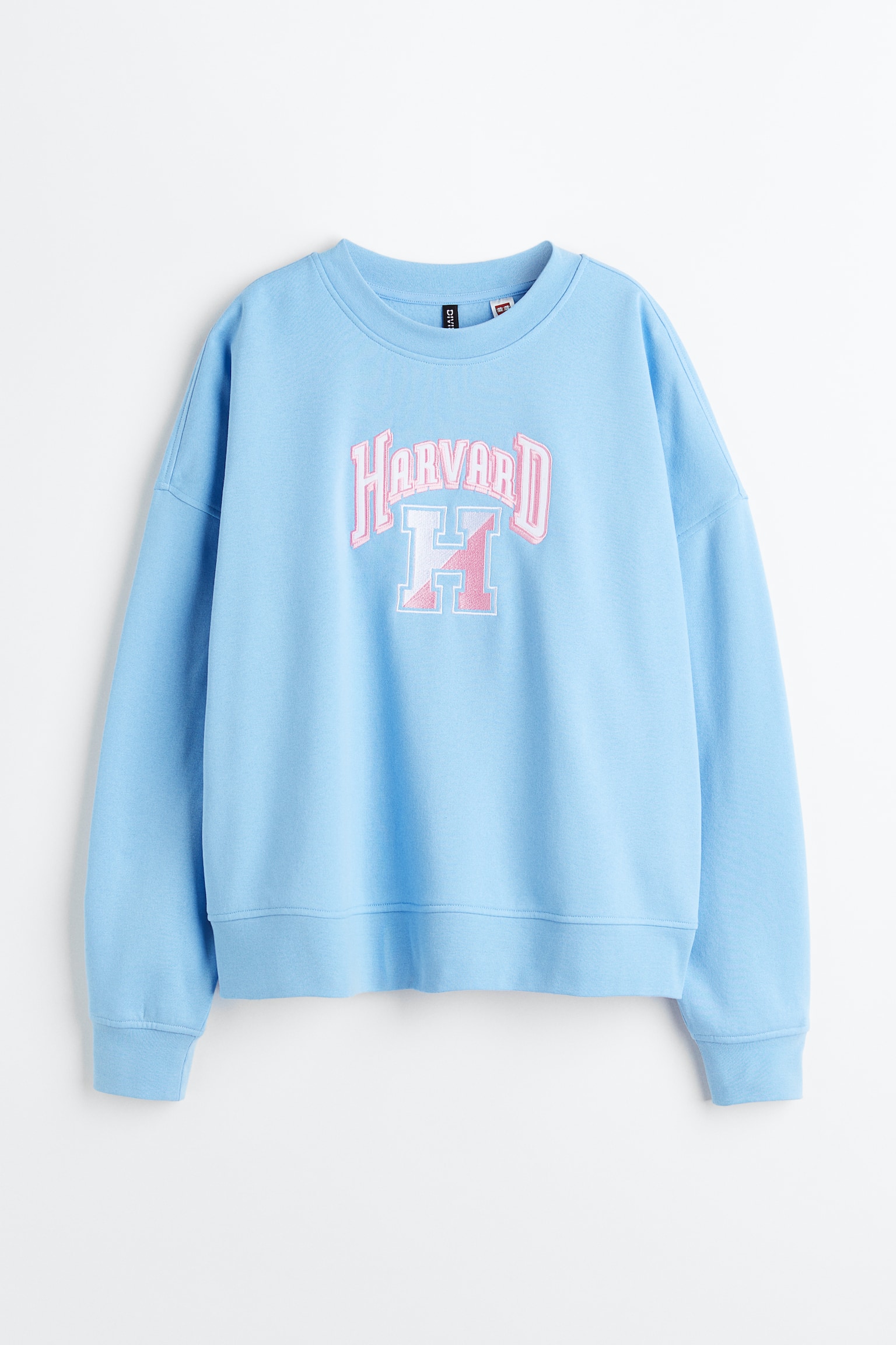 Oversized Print Sweater - Light blue/Harvard University/Purple/Lizzo - 1