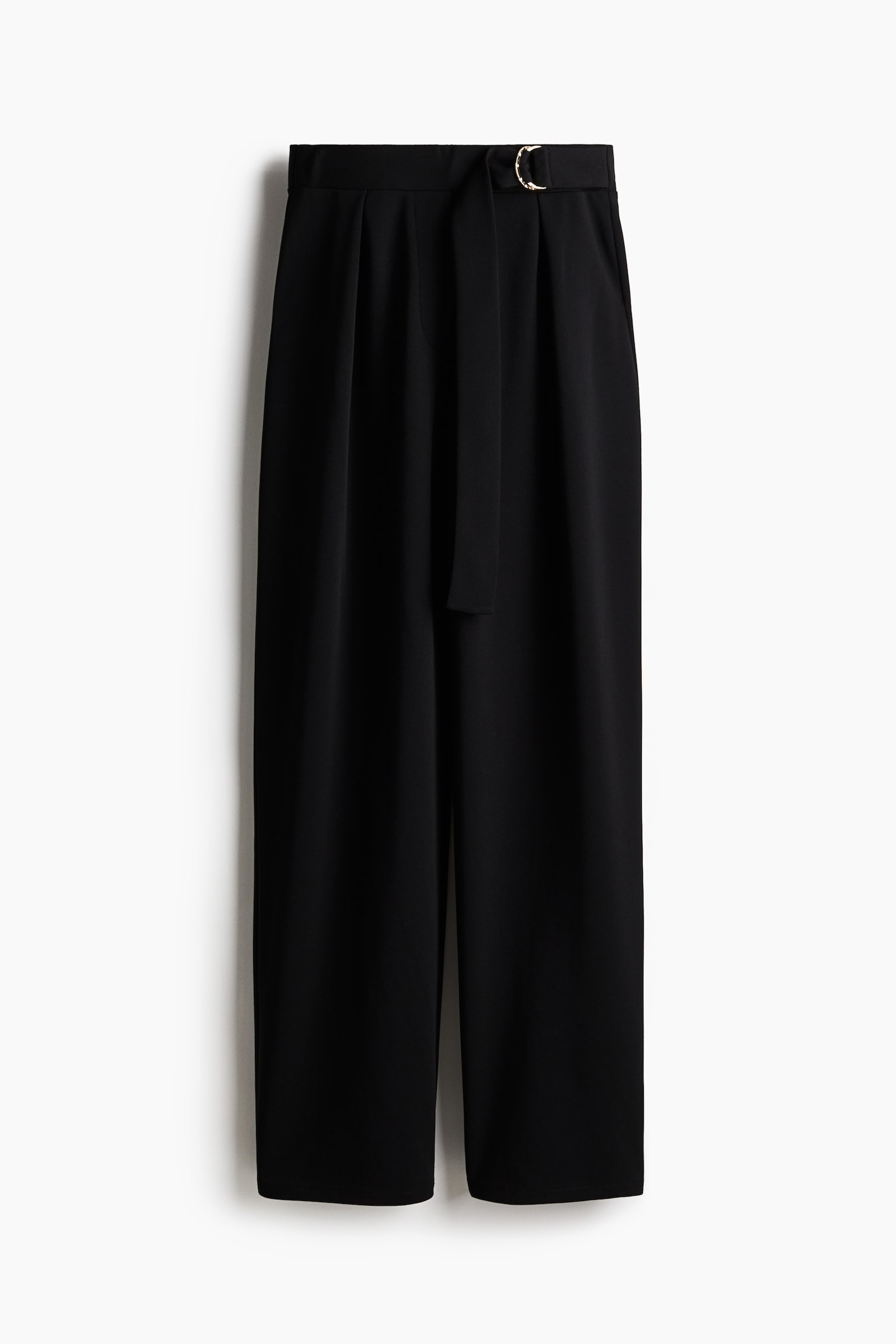 Женские брюки H&M Belted, цвет: Чёрный — фото 1