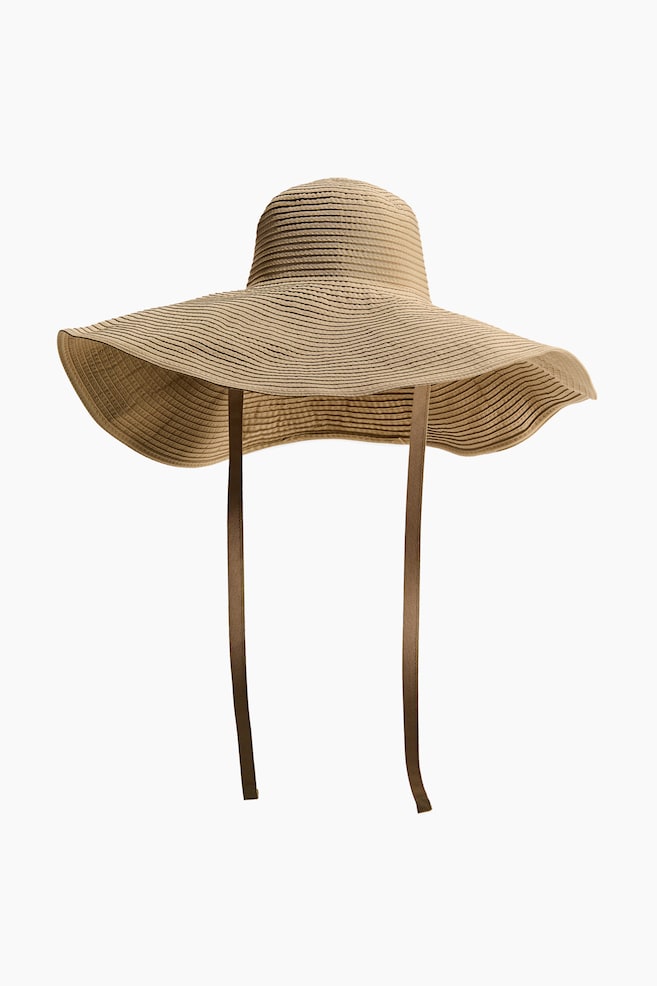 Sonnenhut - Beige/Schwarz/Cremefarben - 1