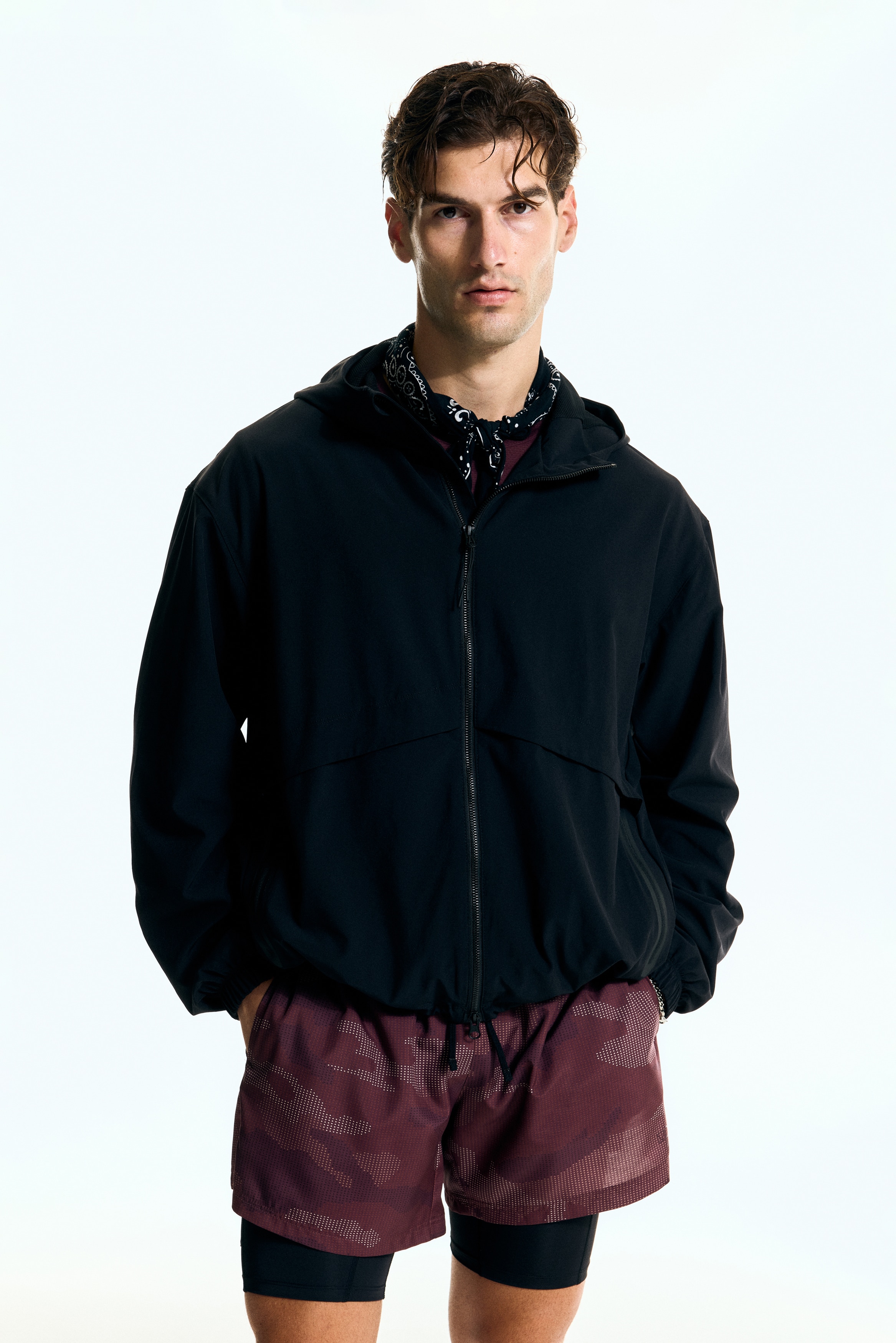 H & M - ルーズフィット ランニングジャケット DryMove™ - ブラック