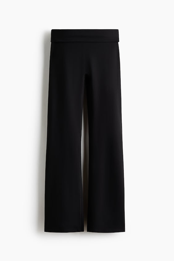 Женские леггинсы H&M Move Flared Yoga with SoftMove™, цвет: Чёрный