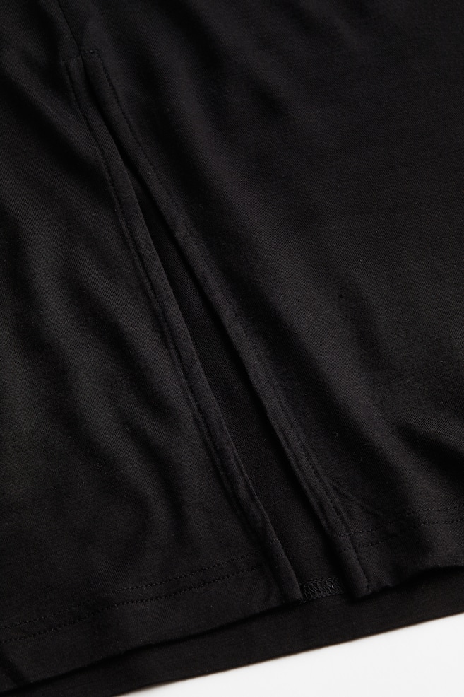 T-shirt dress - Black/Beige/Light beige/Striped - 4