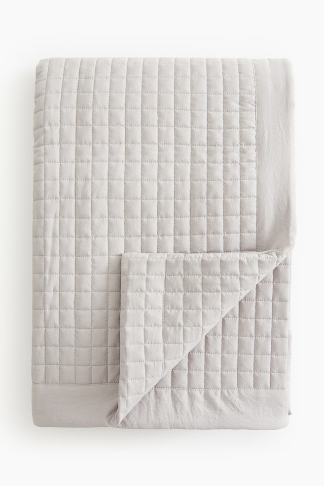 Quilted bedspread - Light greige - 1
