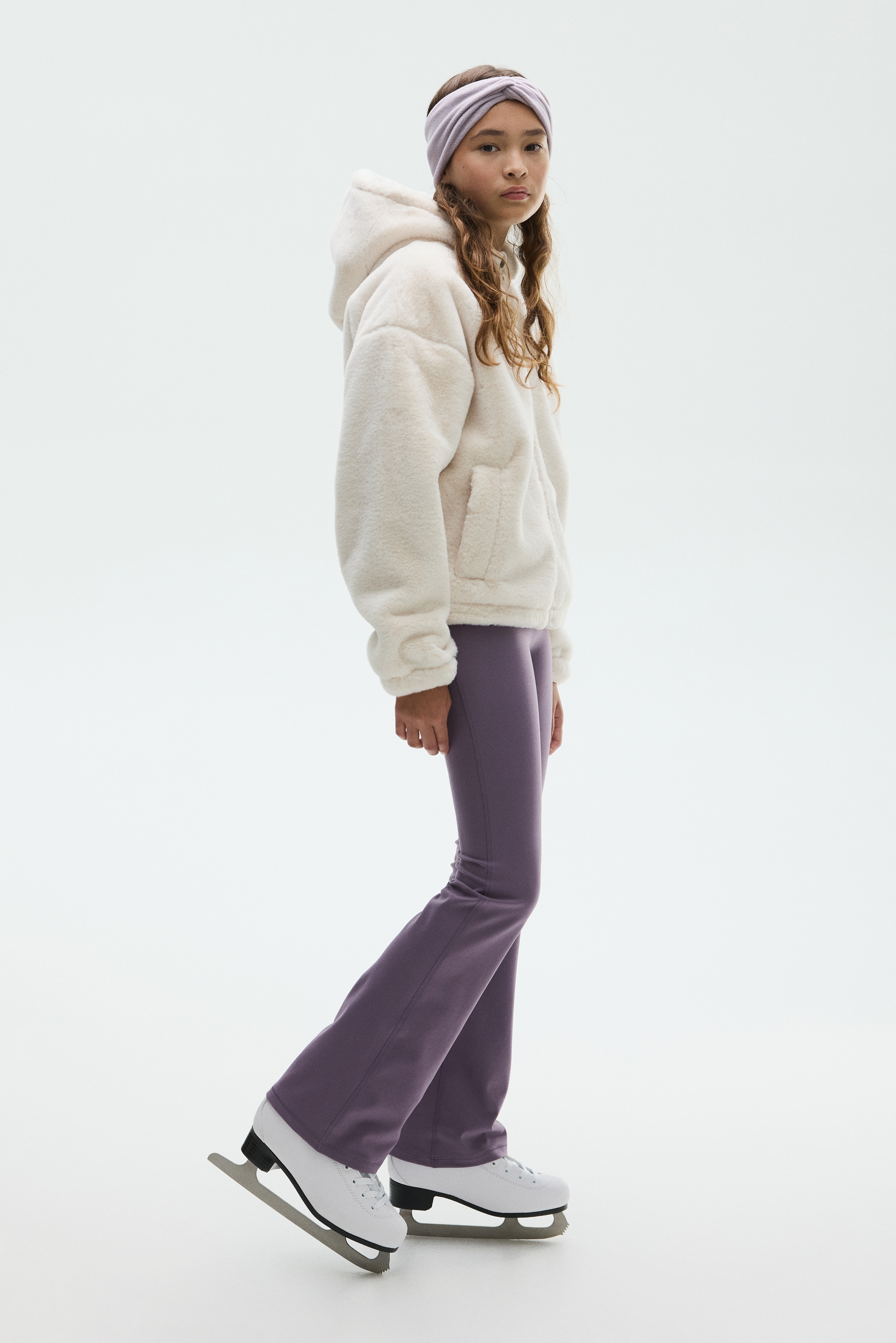 Клоширан спортен клин със SoftMove™ - Виолетов/Морскосин/Черен/Бяла слонова кост