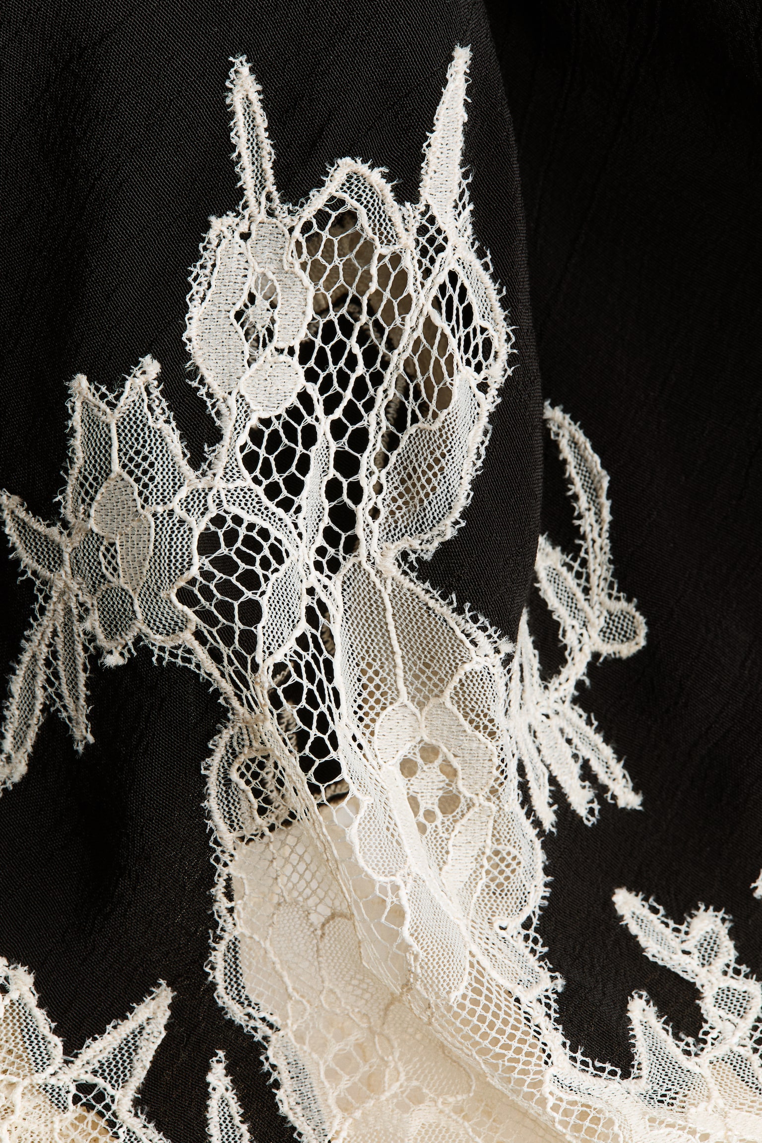 Женская юбка H&M Mama Lace-Trimmed Viscose, цвет: Чёрный — фото 5