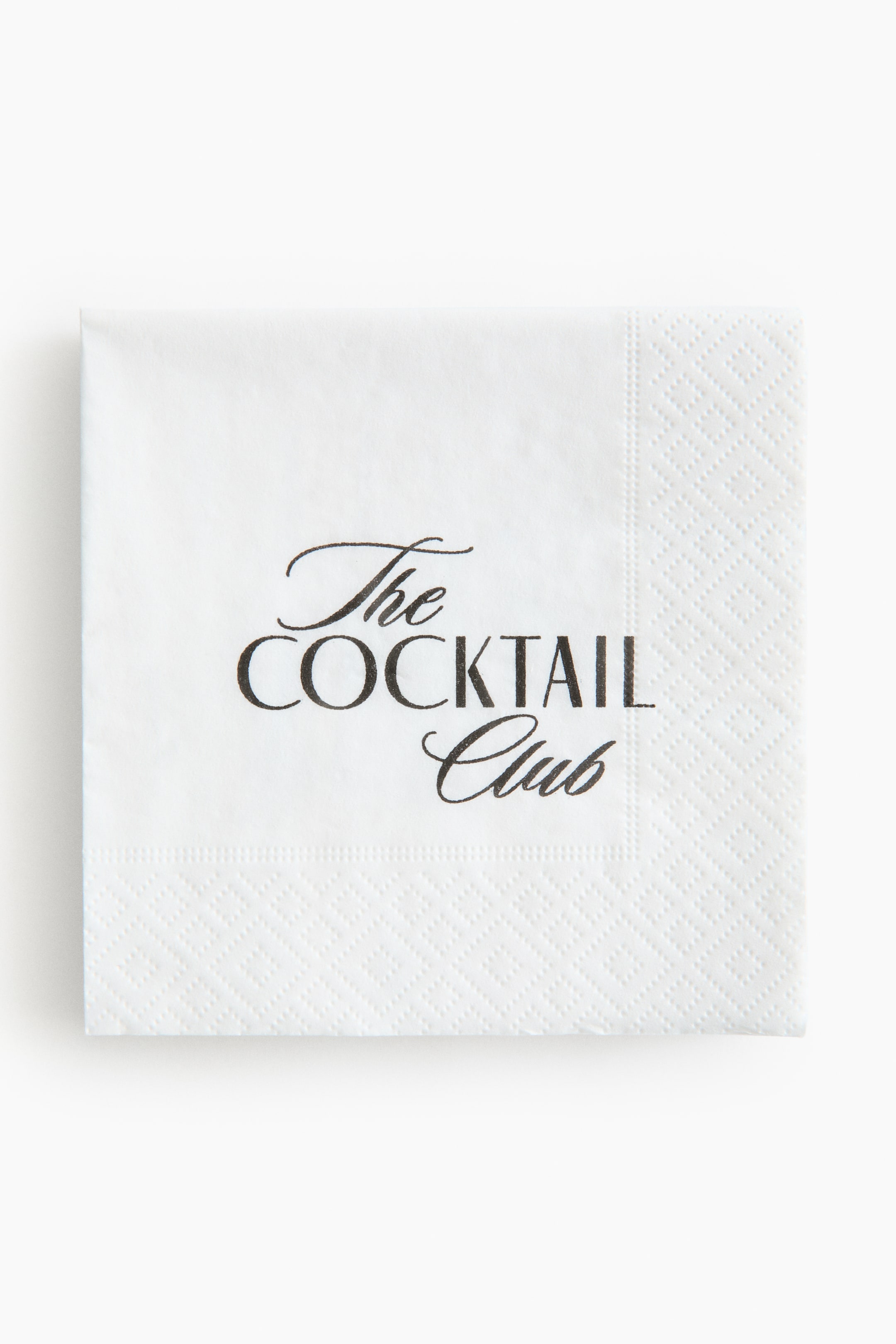 Ver imagen más grande: Pack de 15 servilletas de papel - Blanco/The Cocktail Club - HOME | H&M ES 1
