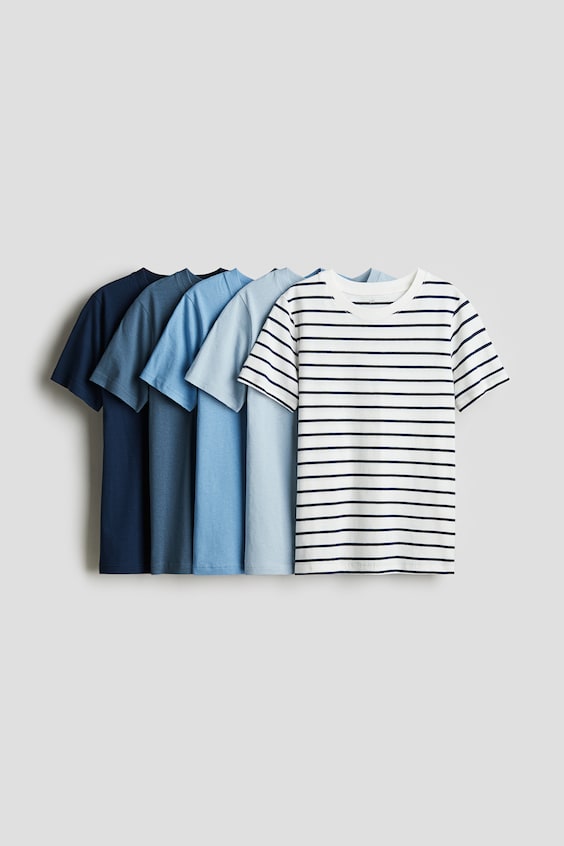 Детские футболки H&M 5-pack T-shirts