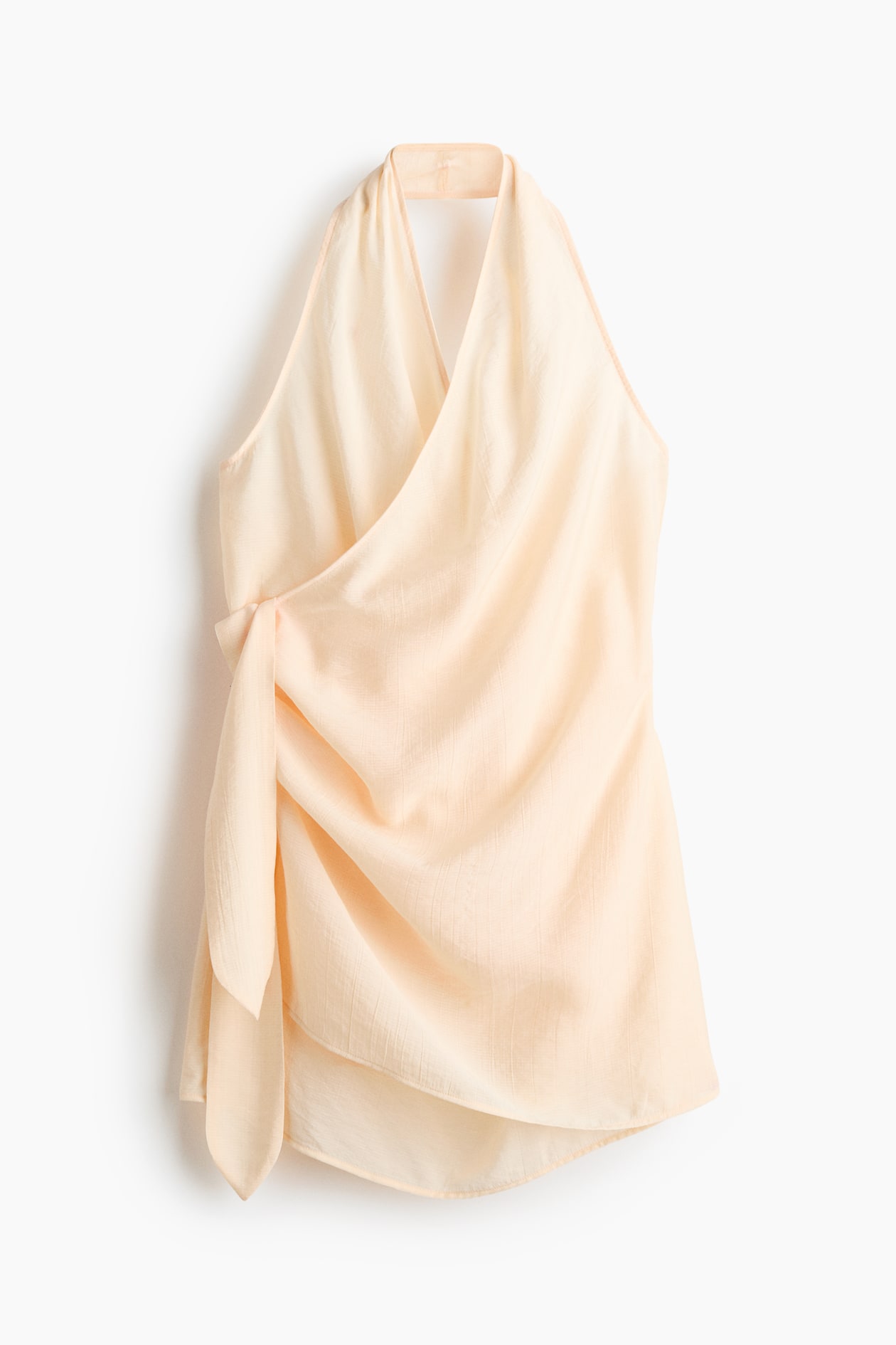 Halterneck Wrapover Beach Dress