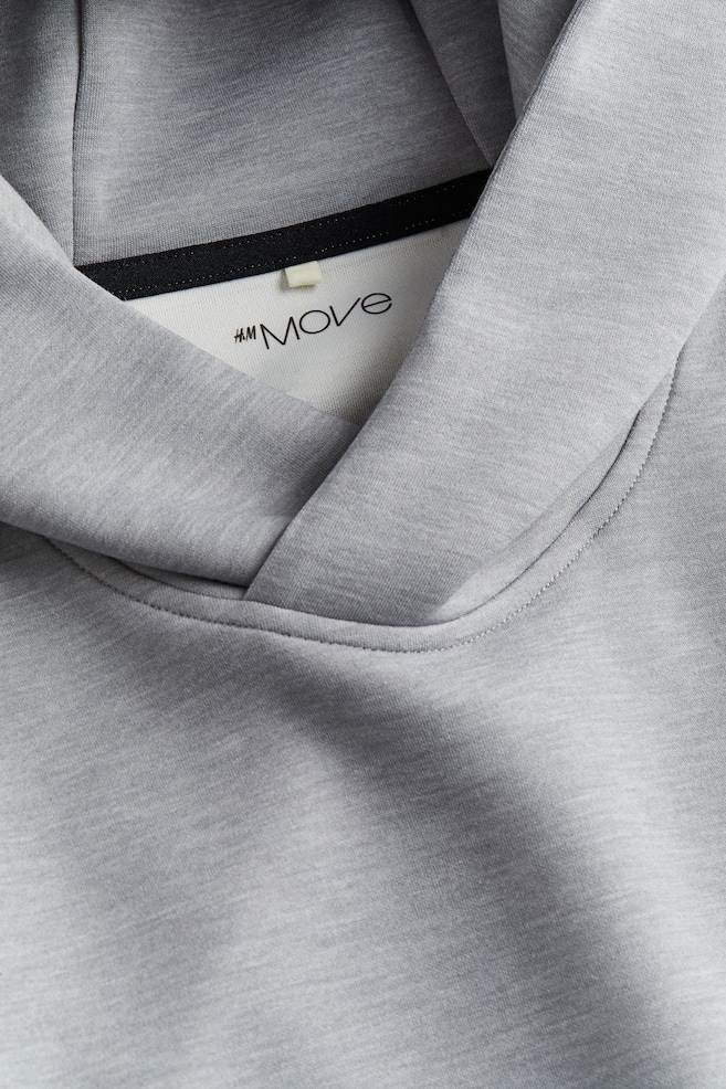 DryMove™ Sports hoodie - Grey marl/Develop/White - 3