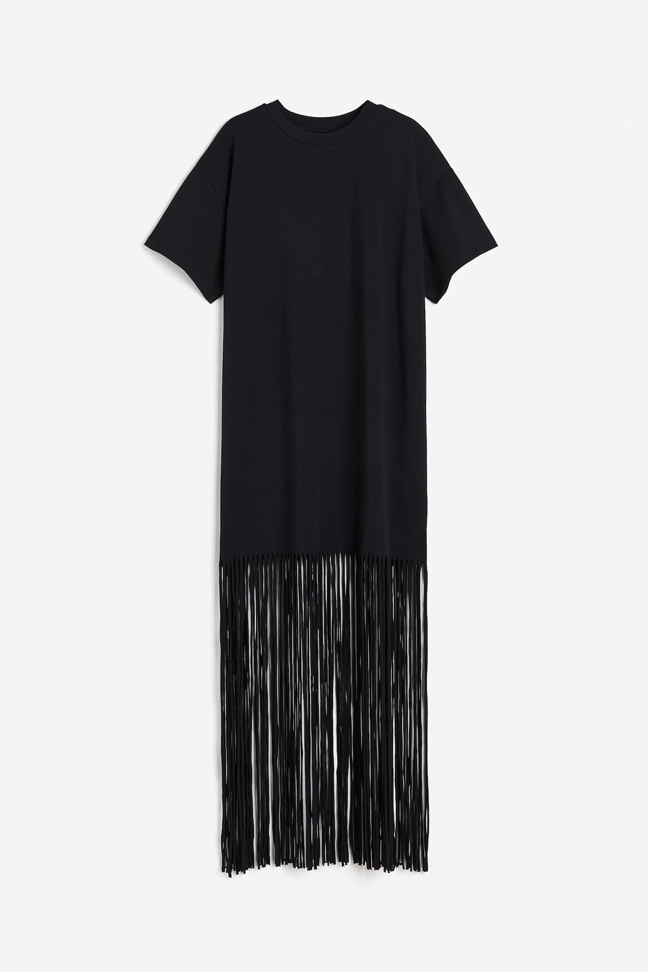 fringe t shirt dress FARM Rio Copacabana Fringes T-Shirt shirt swing dress. Button Up Fringe Trim Long