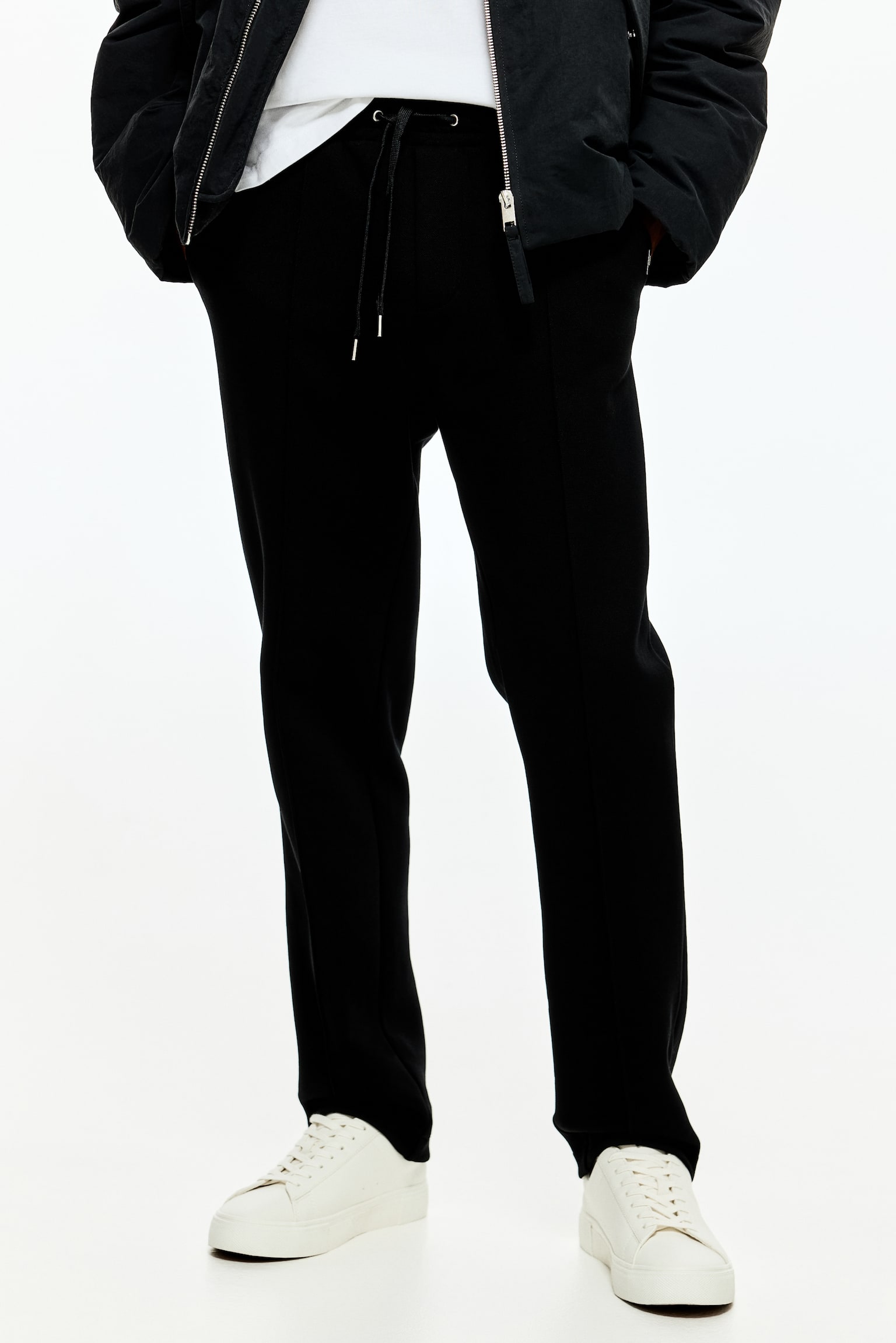 Regular Fit Tailored joggers - Black/White/White/Light grey marl/Dark brown - 6