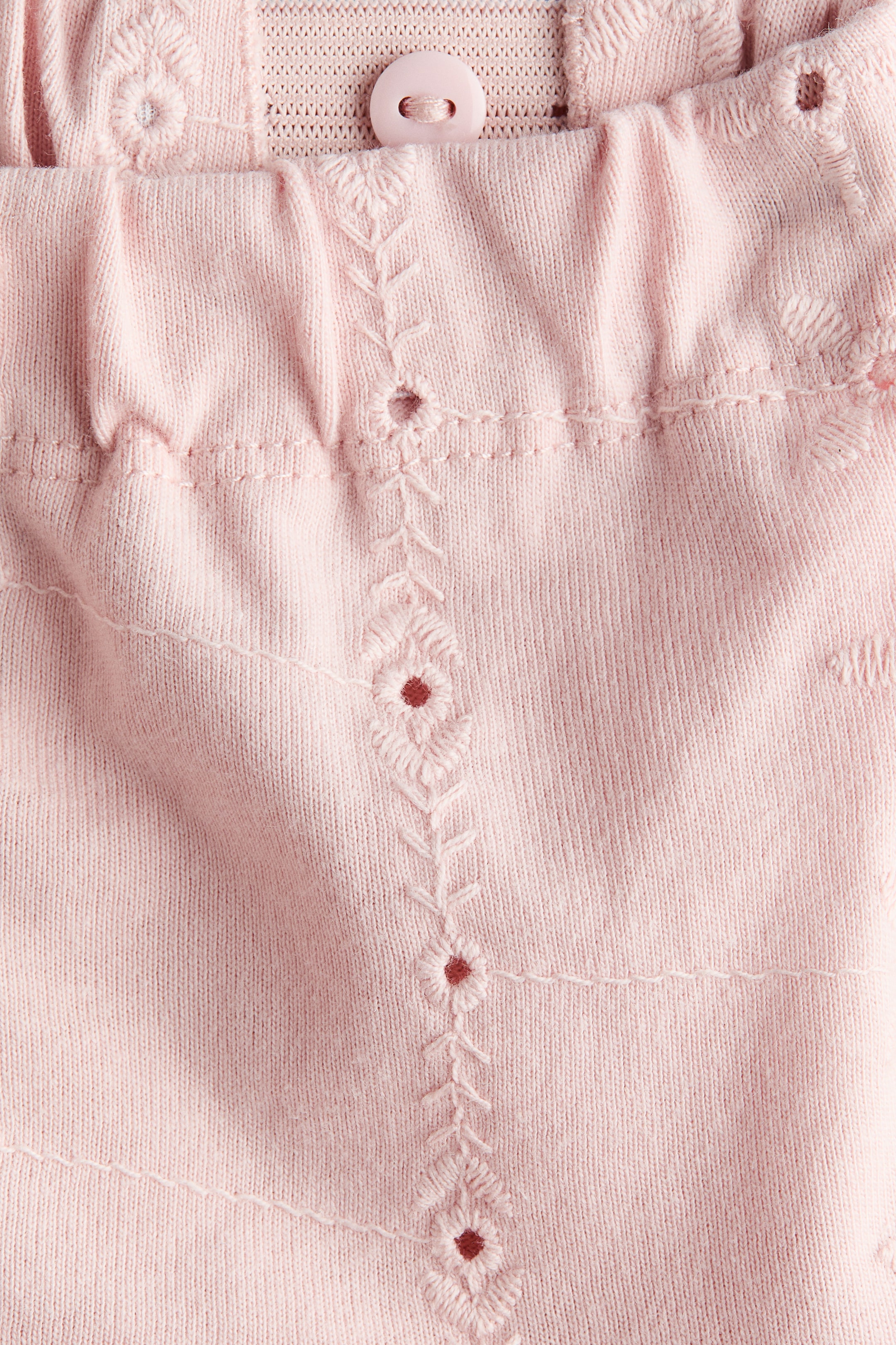 Shorts with Eyelet Embroidery