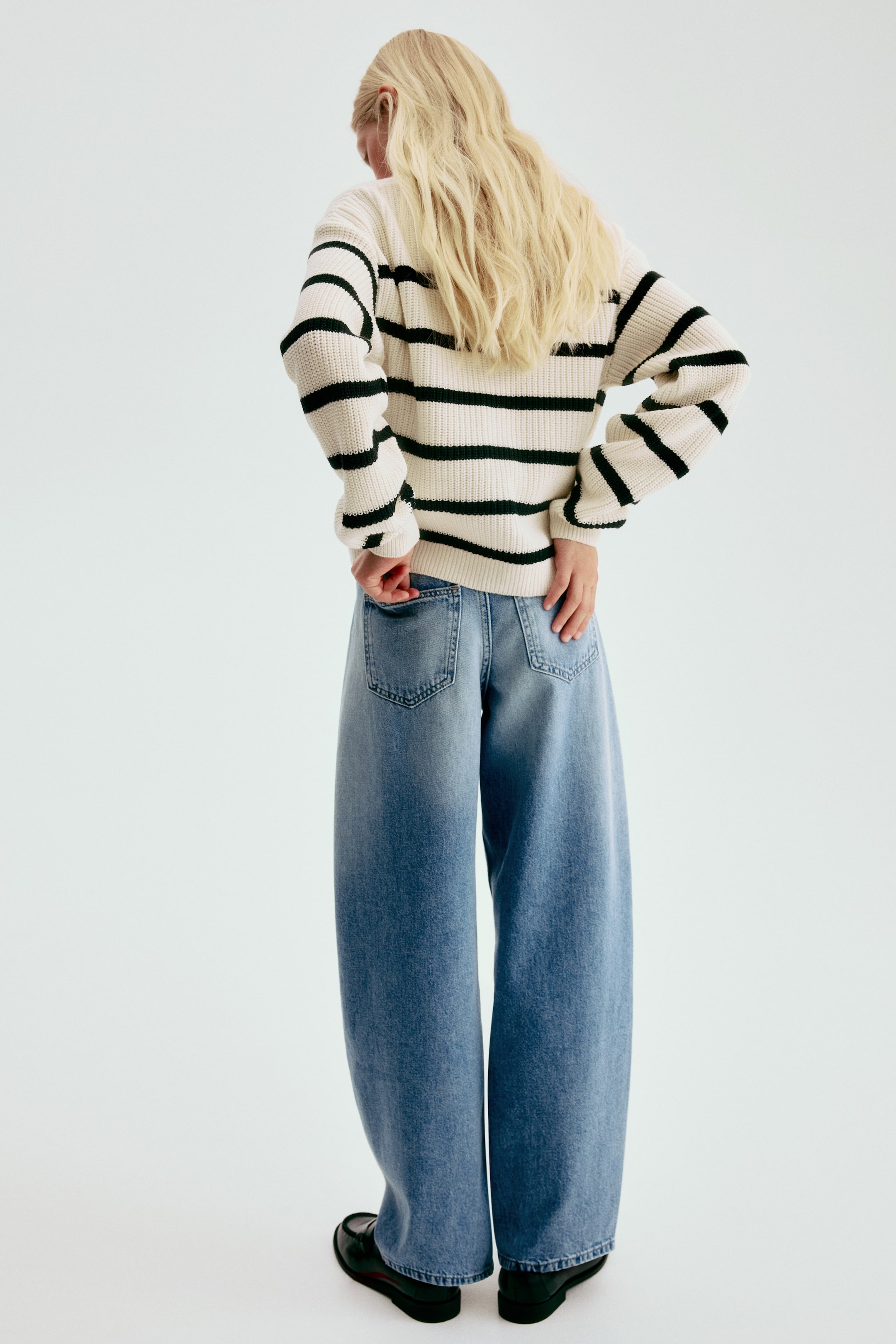 Детские джинсы H&M Baggy Fit Barrel-Leg Jeans — фото 3