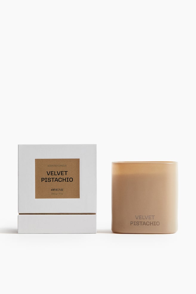 フレグランスキャンドル ガラスホルダー入り - Velvet Pistachio/Dark Honey/Juniper Haze/White Orchid - 1