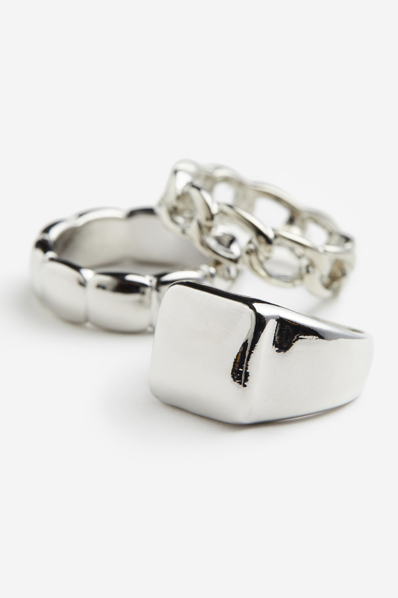 3-pack rings - Silver-coloured - 2