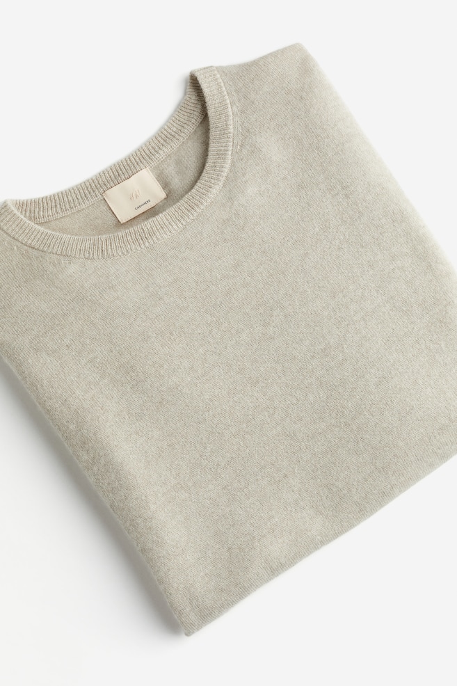 Fine-knit cashmere jumper - Light beige marl/Black/Dark grey/Greige/dc/dc/dc/dc - 3
