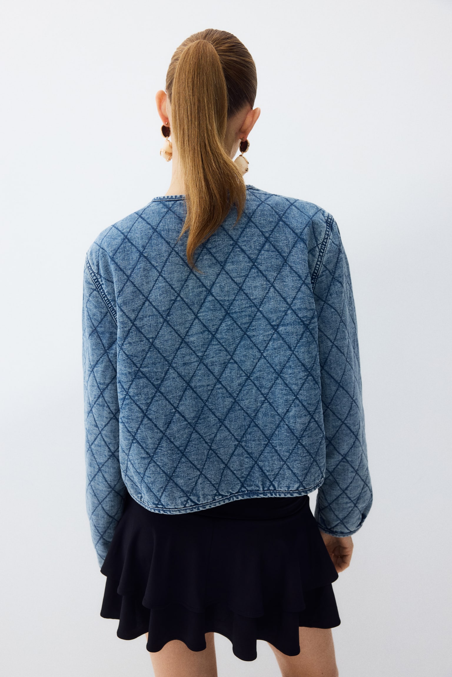 Reversible denim jacket - Denim blue/Floral - 3