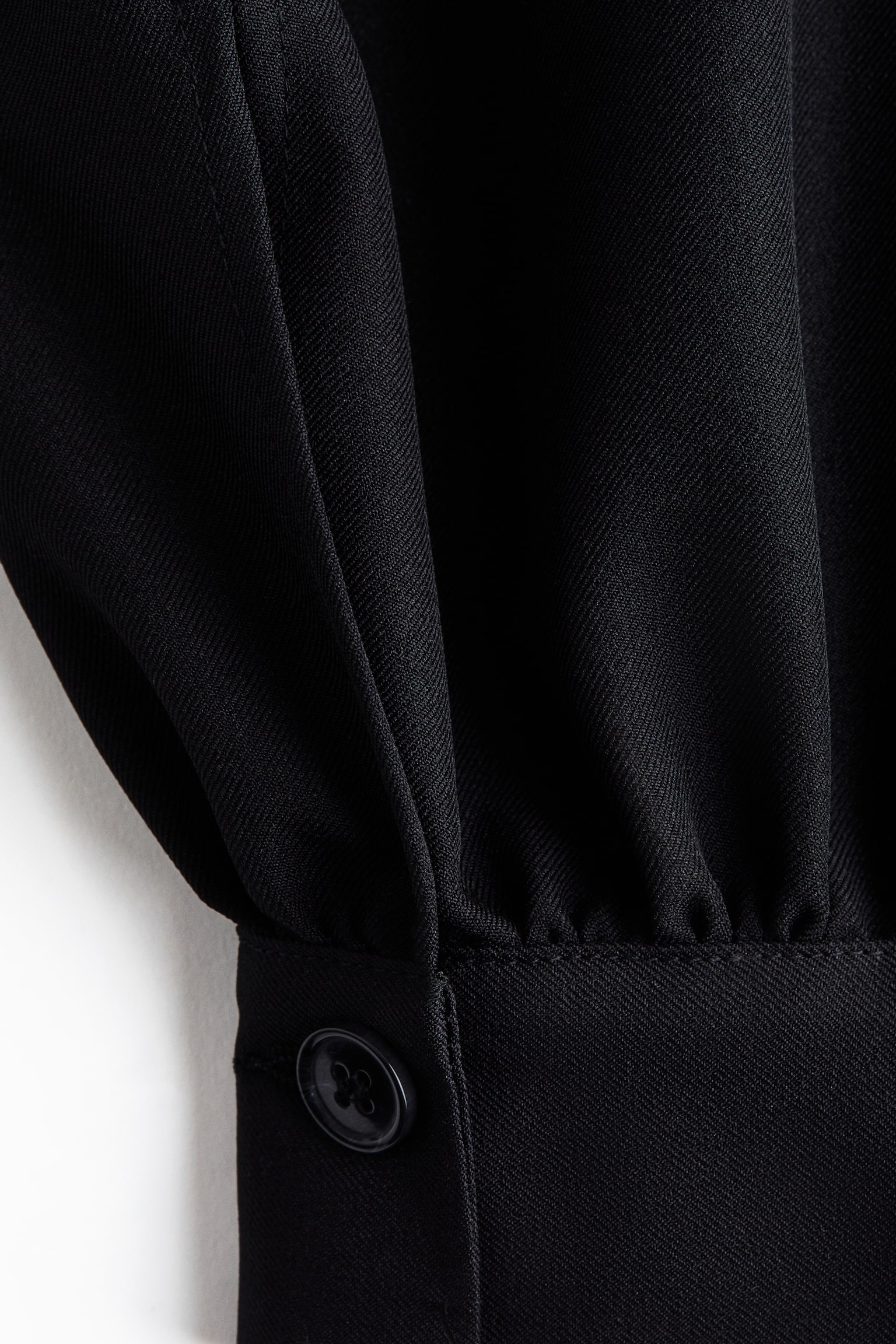 Pleated balloon trousers - Black/Grey marl - 5