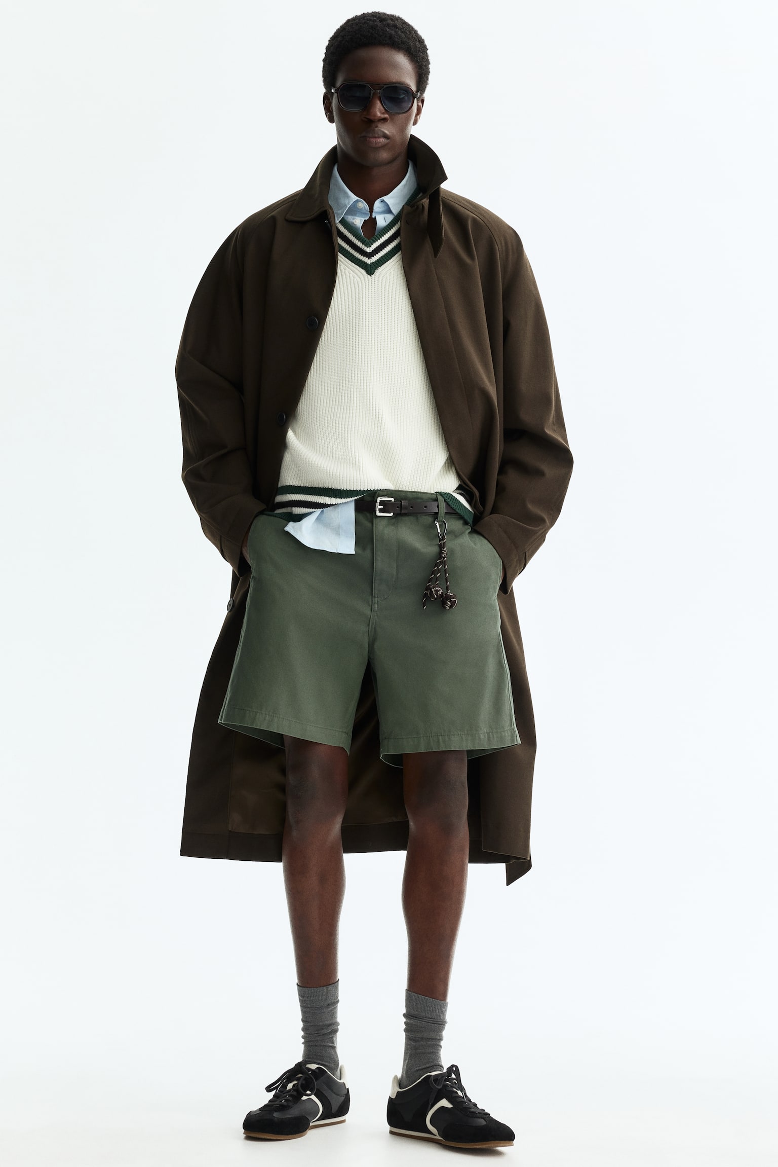 Relaxed Fit Chino shorts - Khaki green/Black/White/Beige/Light pink - 4