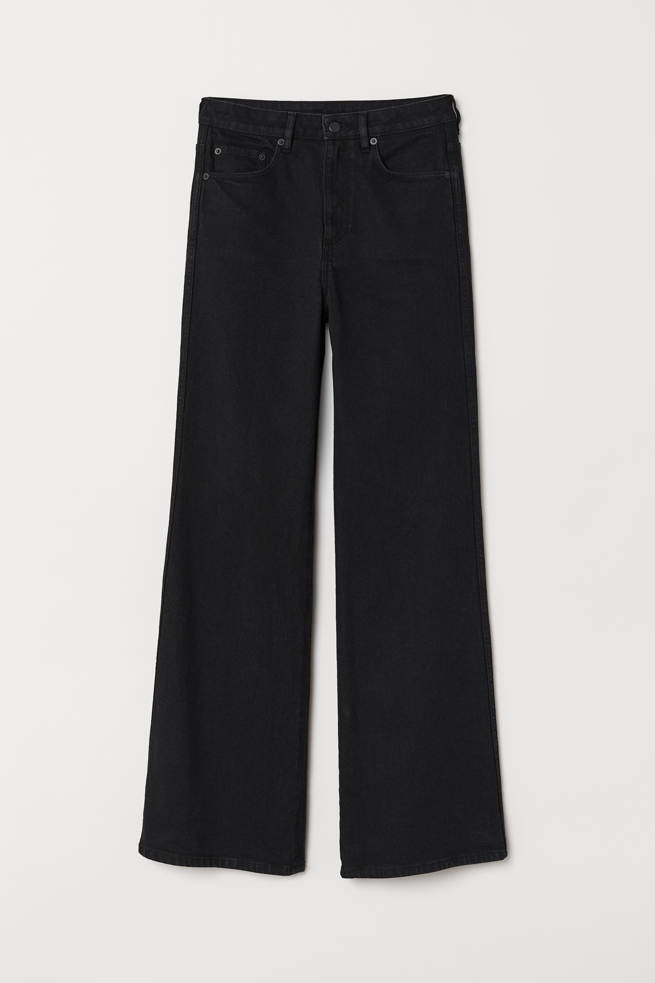 View larger image: Wide Regular Jeans - Black - Ladies | H&M 1