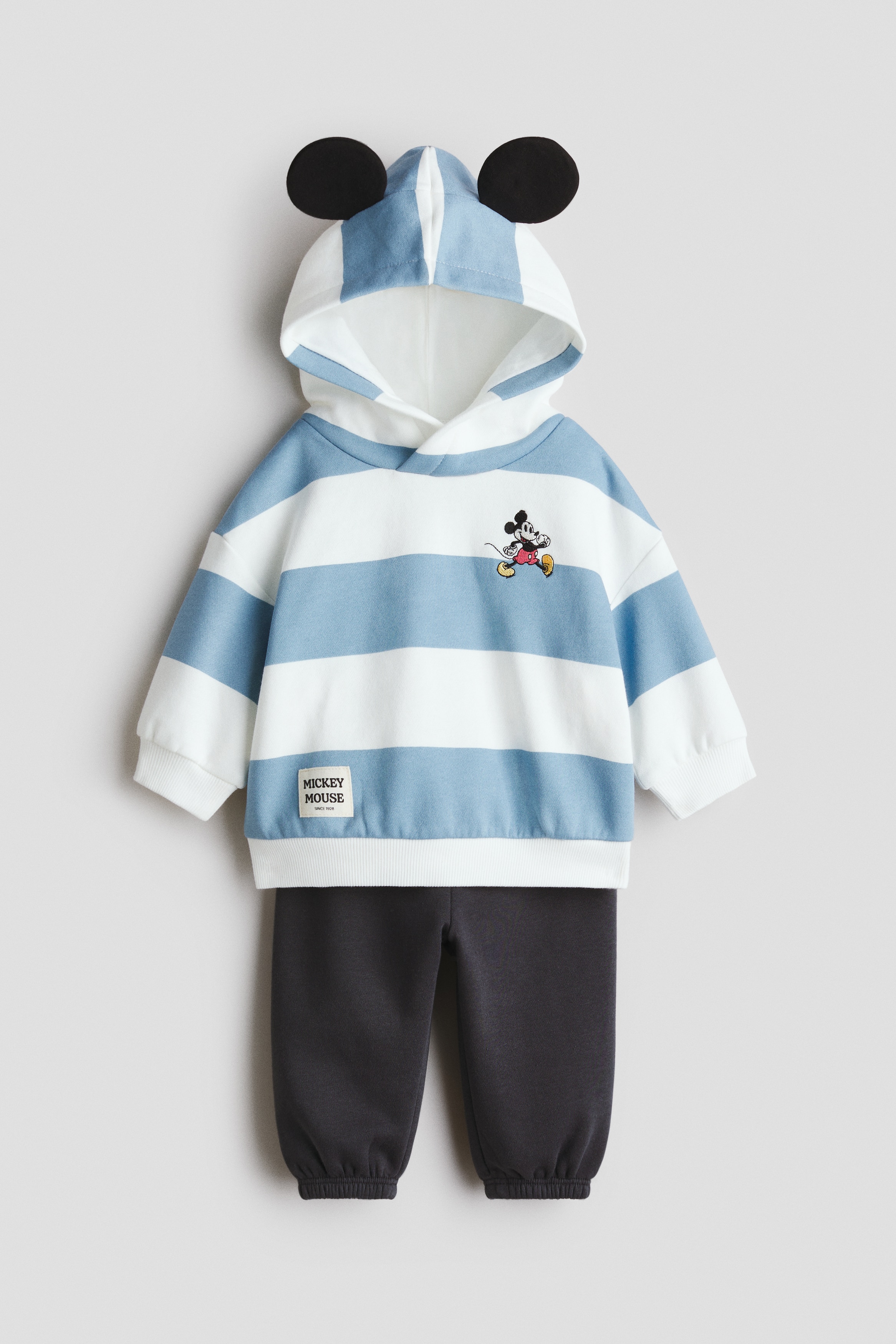 2-delige set - Hoodie en joggers - Lichtblauw/Mickey Mouse/Marineblauw/Snoopy
