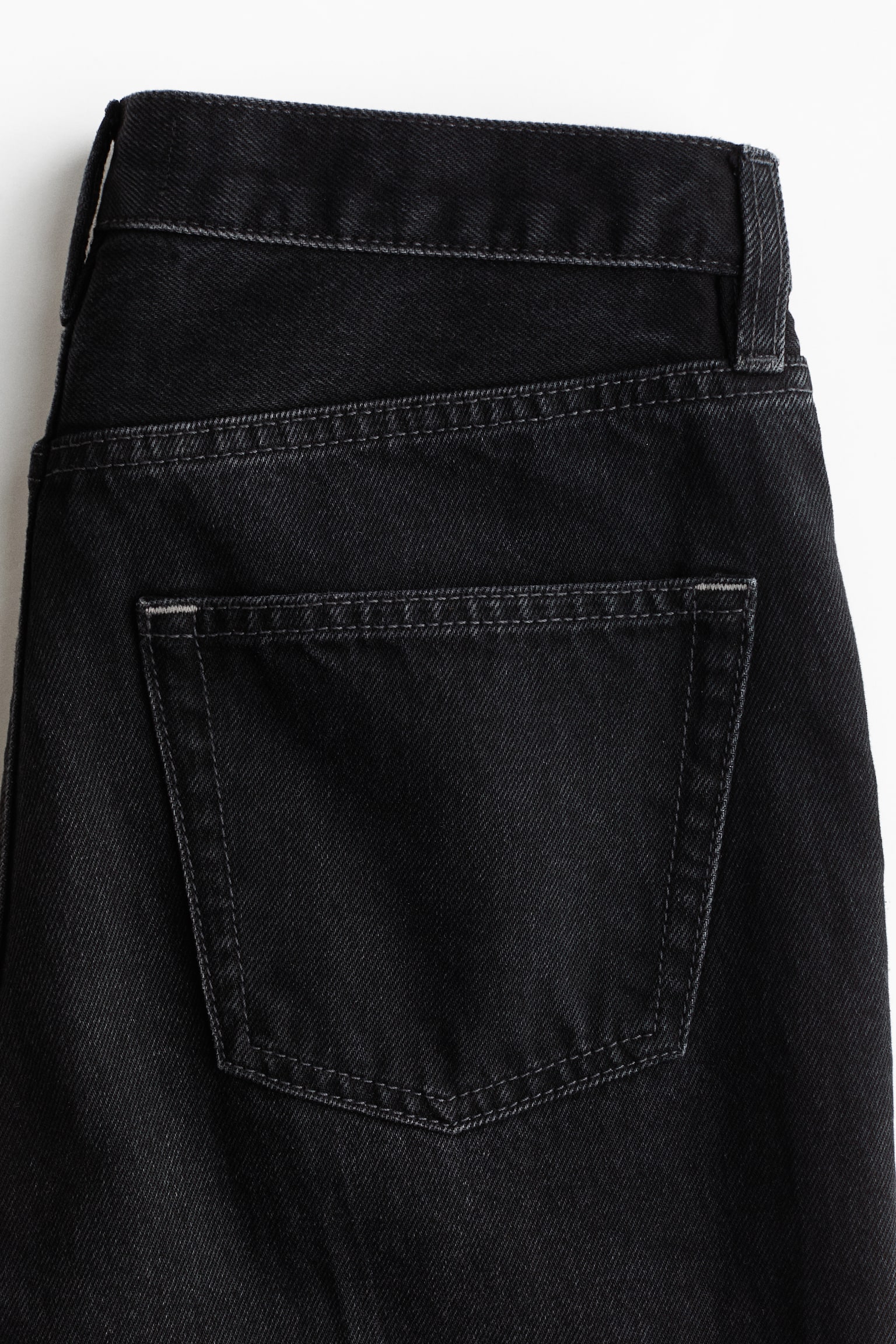 Женские джинсы H&M Creased Bootcut, цвет: Чёрный — фото 7