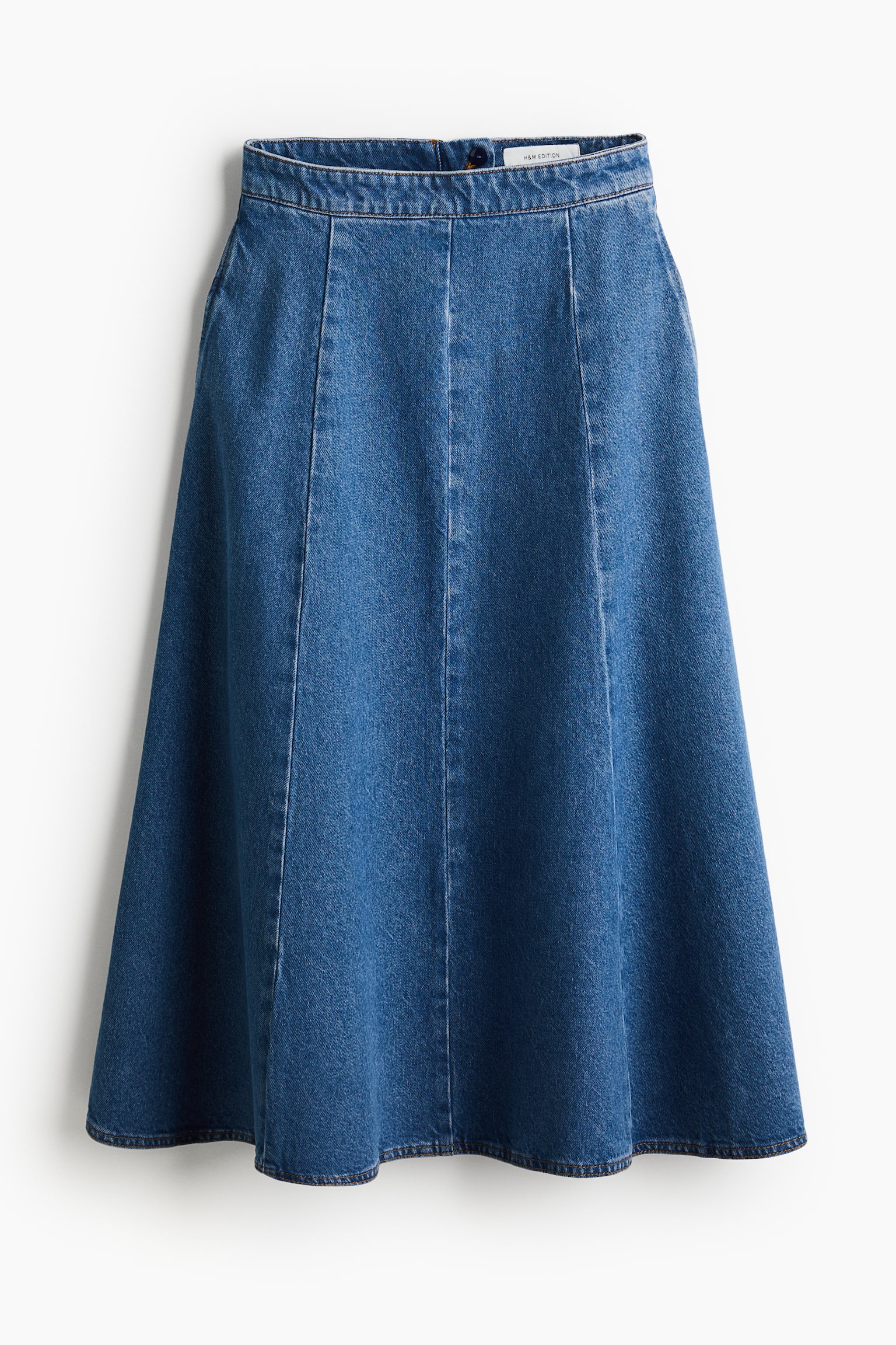 A-line denim skirt - Denim blue/Dark denim blue - 2