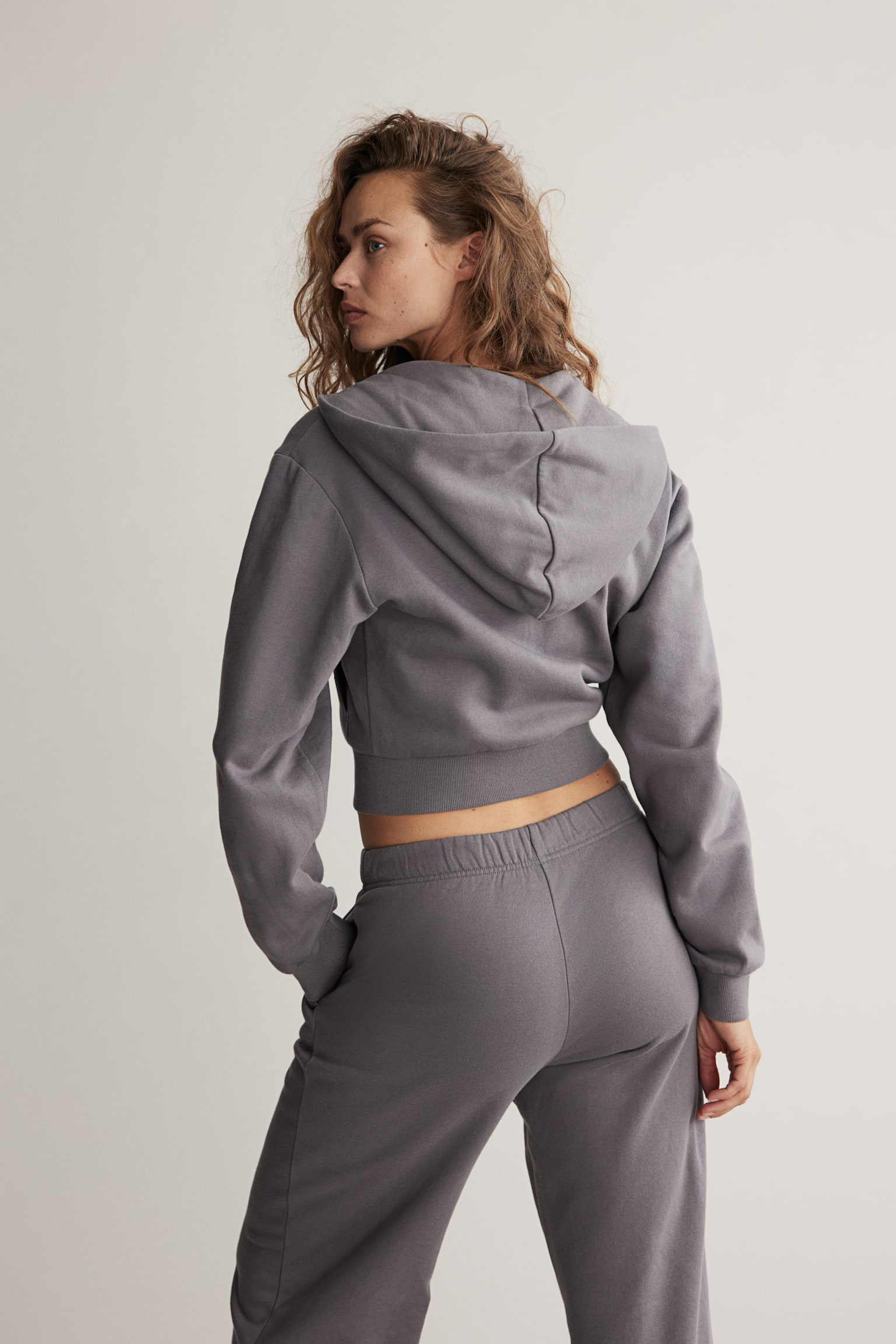 Zip-through sports hoodie - Dark grey - 4