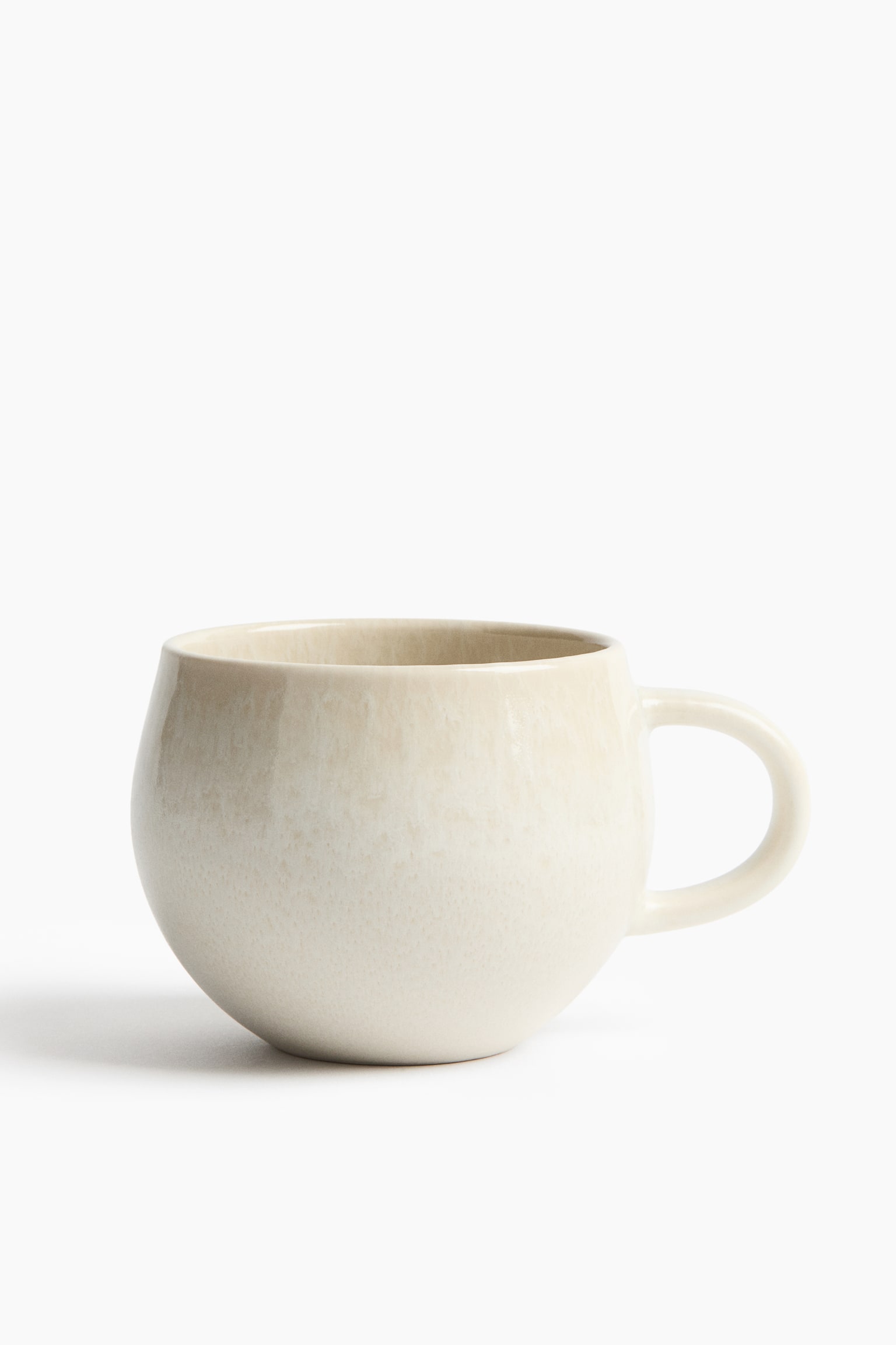 Reactive-glaze stoneware tea mug - Light beige/Dusty beige