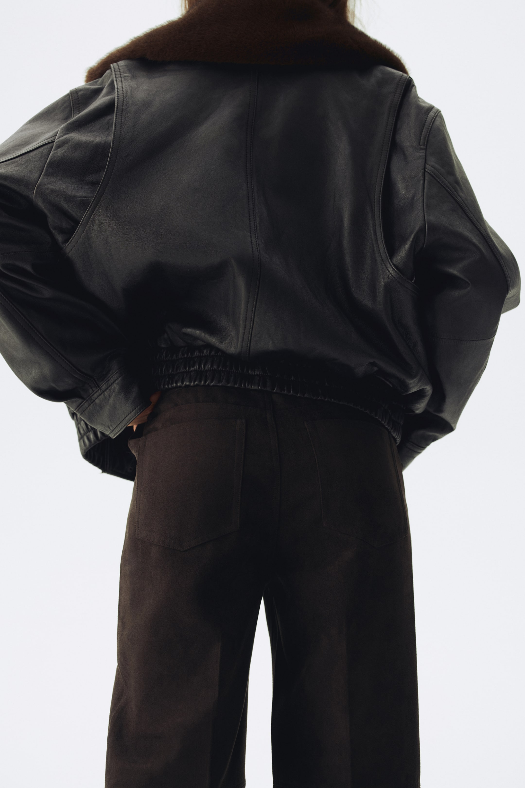 Ampliar la imagen: MAMA Pantalón recto - Café oscuro - Ladies | H&M MX 4