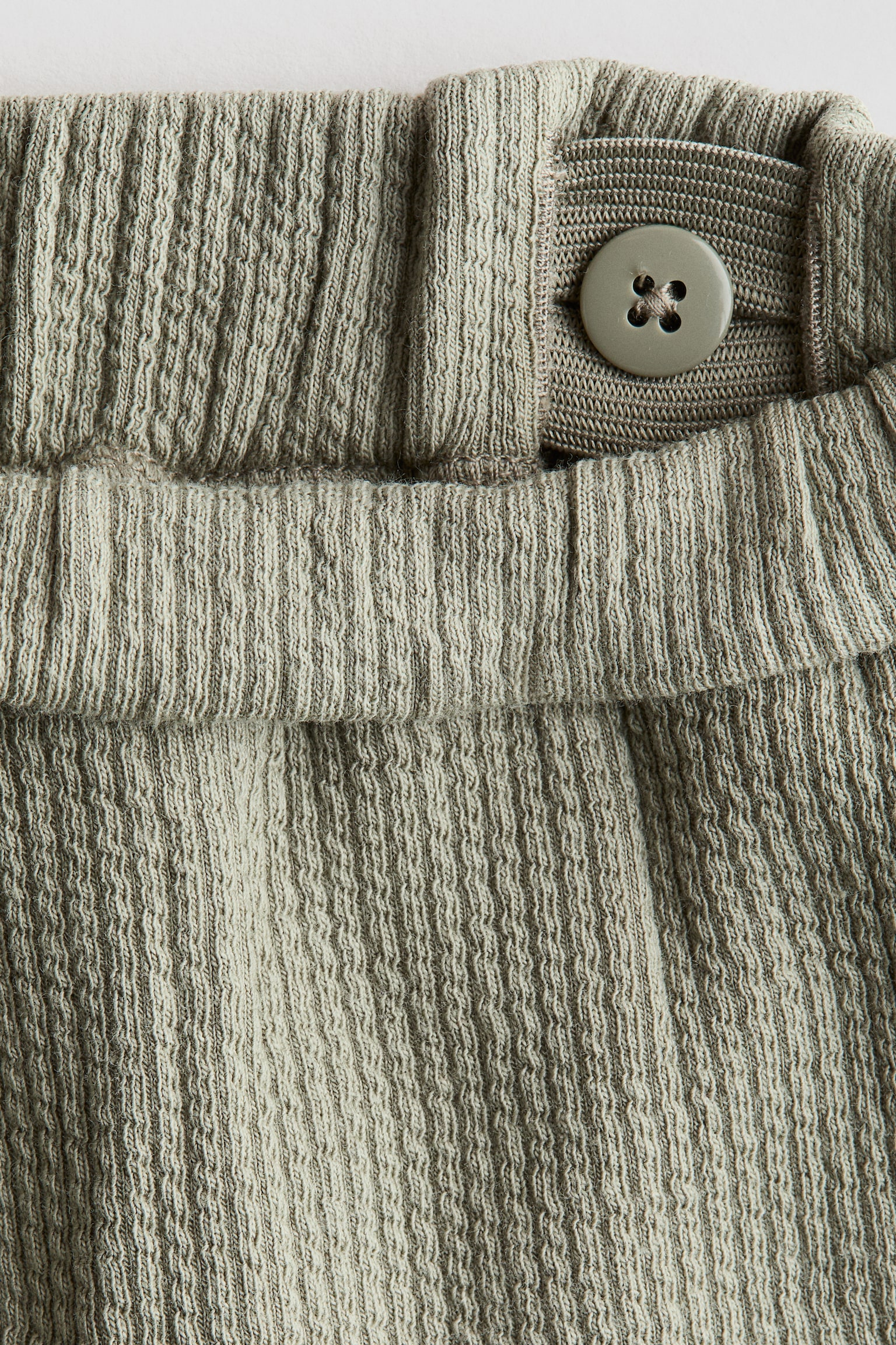 Набір із 2 виробів із фактурної бавовни - Зелений хакі - 4