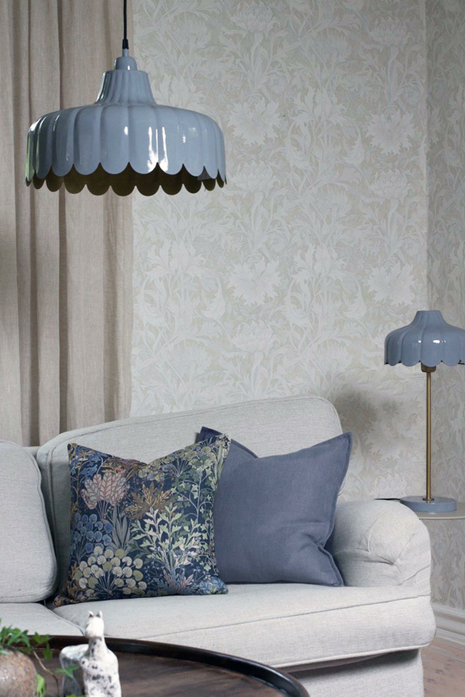 Candeeiro De Teto Wells 43cm - Azul/Natural/Verde-musgo/Verde/Rosa/Branco