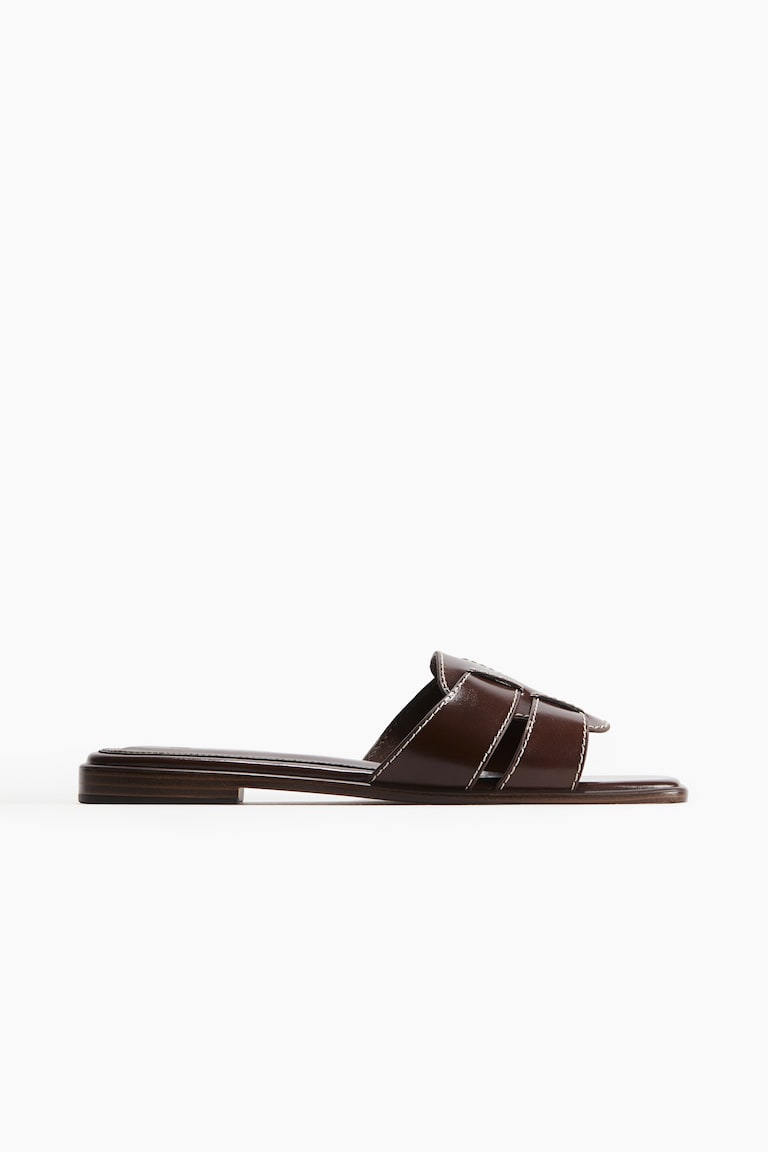 HM Oran Sandal Chocolate Wool 598201 main image 1