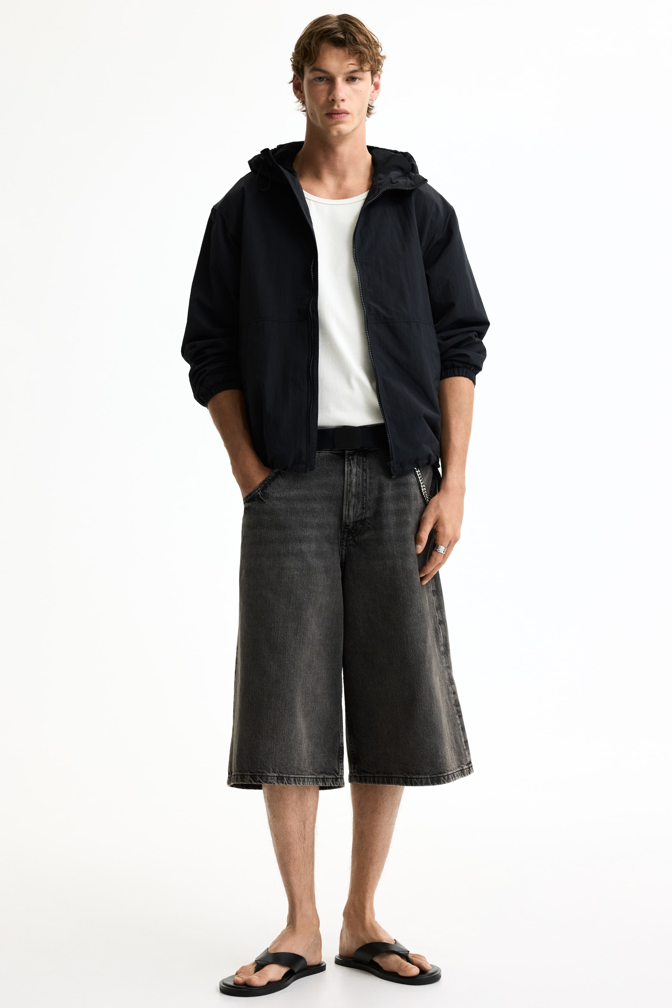 Veste coupe-vent hydrofuge en nylon