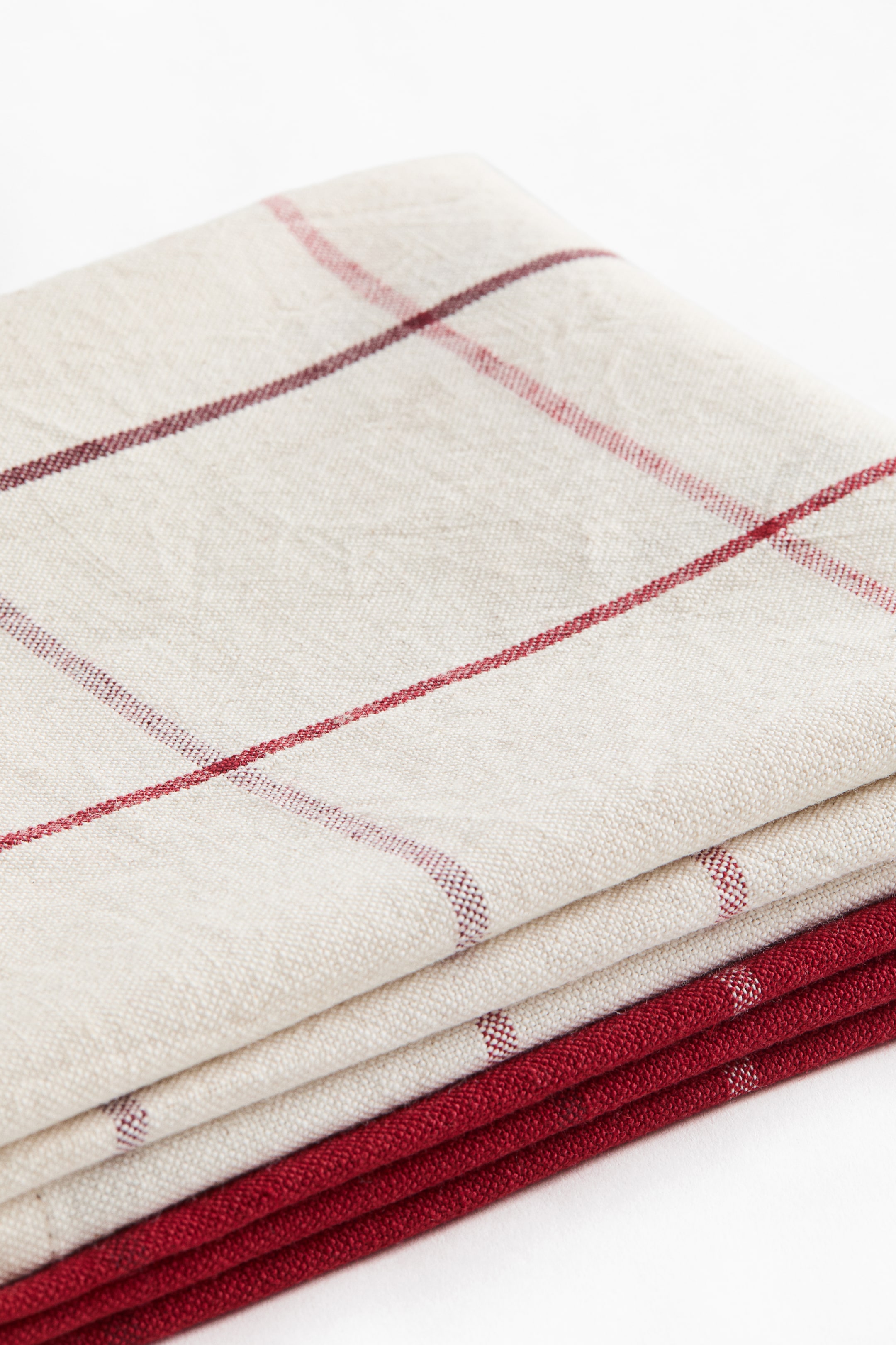 2-Pack Linen-Blend Tea Towels