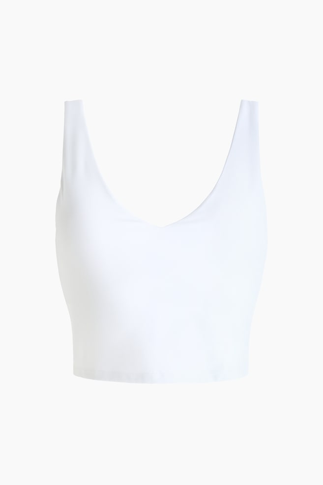 Integral-bra sports top with SculptMove™ - White/Black/Dark heather/Smoke/Watermelon - 1