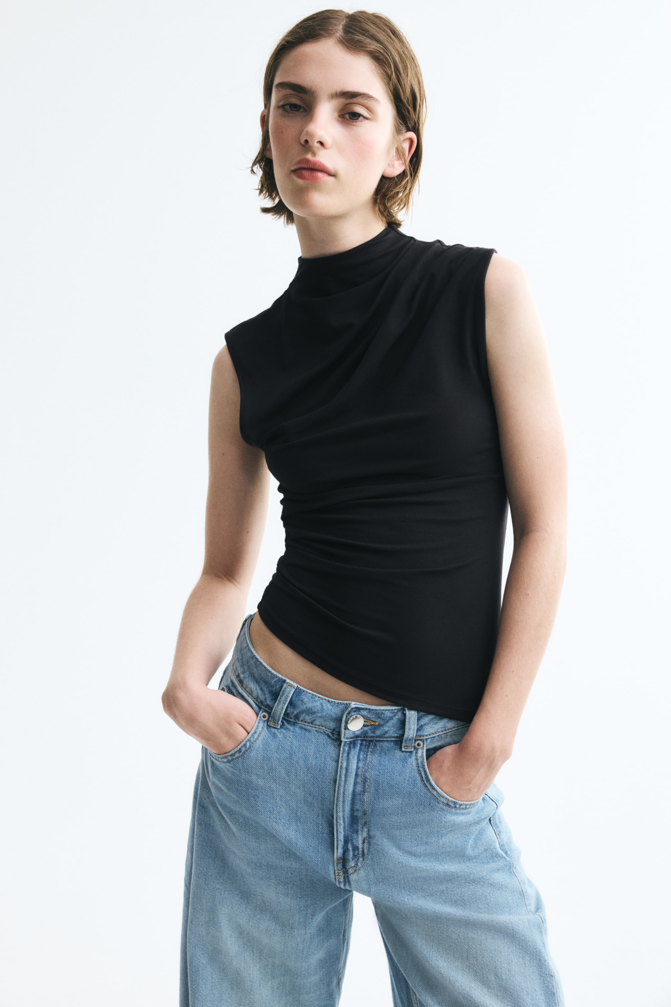 Draped Asymmetric Top