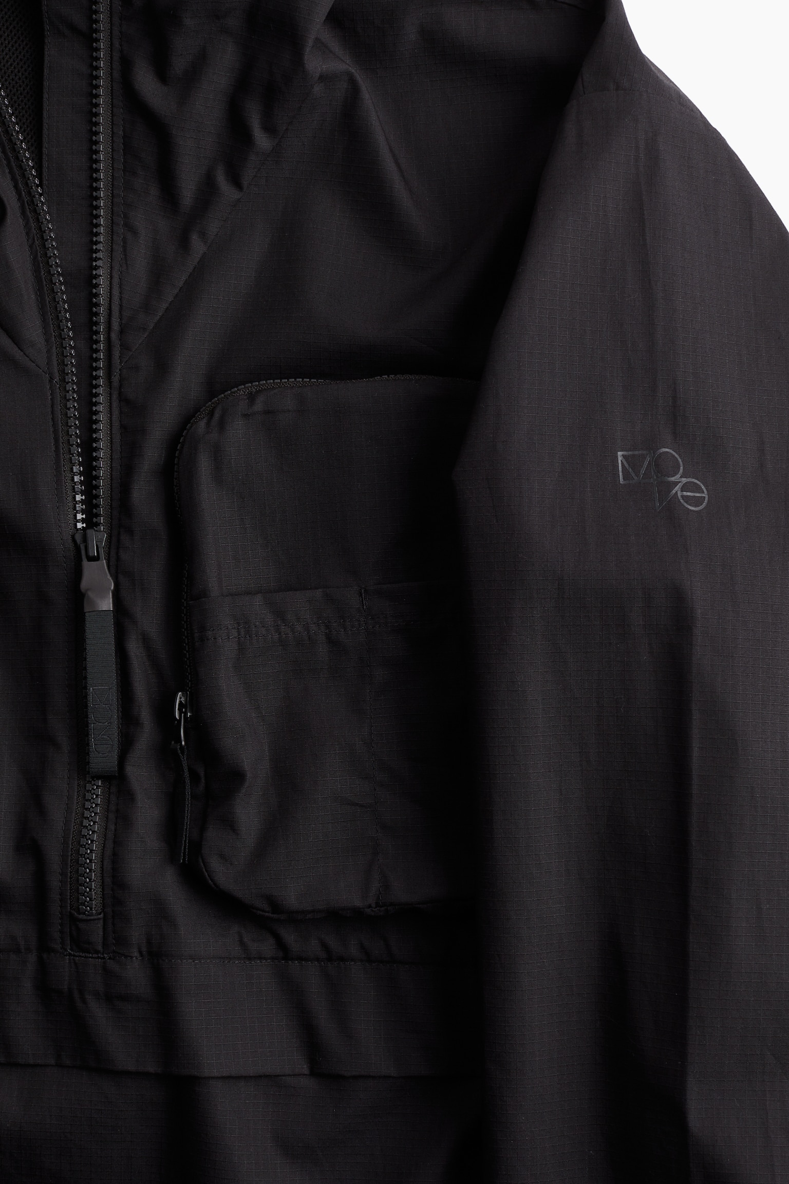 Water Repellent Windbreaker - Black/Khaki green - 9