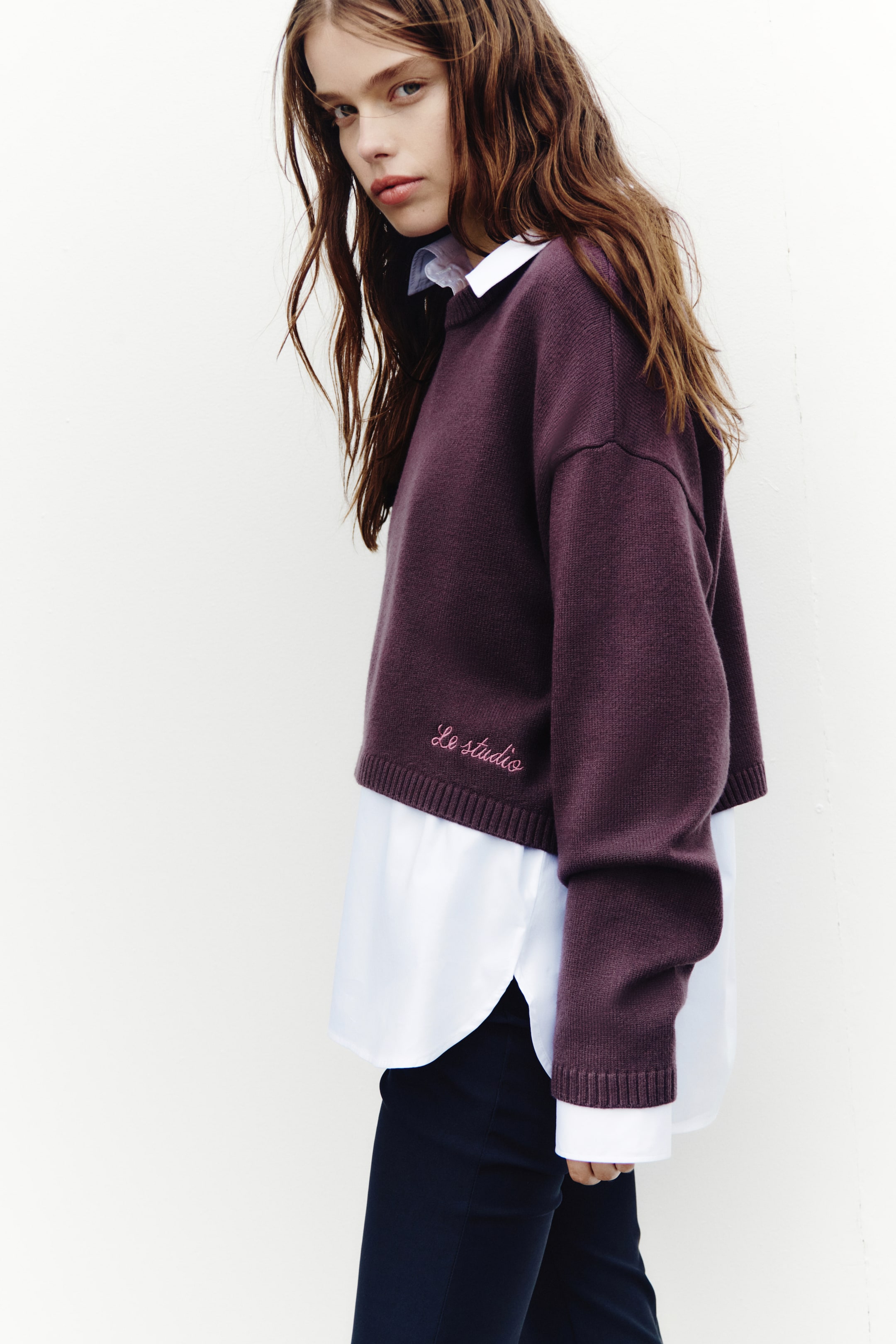 Loose-Fit Cotton-Blend Sweater